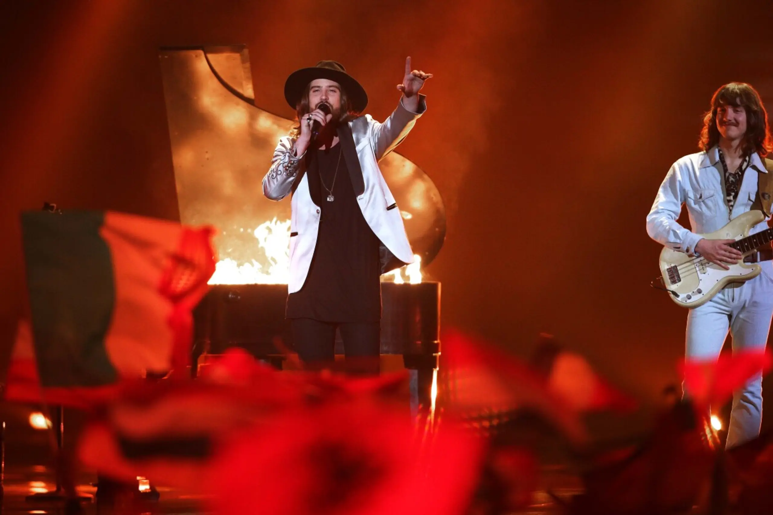 The Makemakes ließen auf der ESC-Bühne ein Feuer lodern und kassierten trotzdem einen Nuller