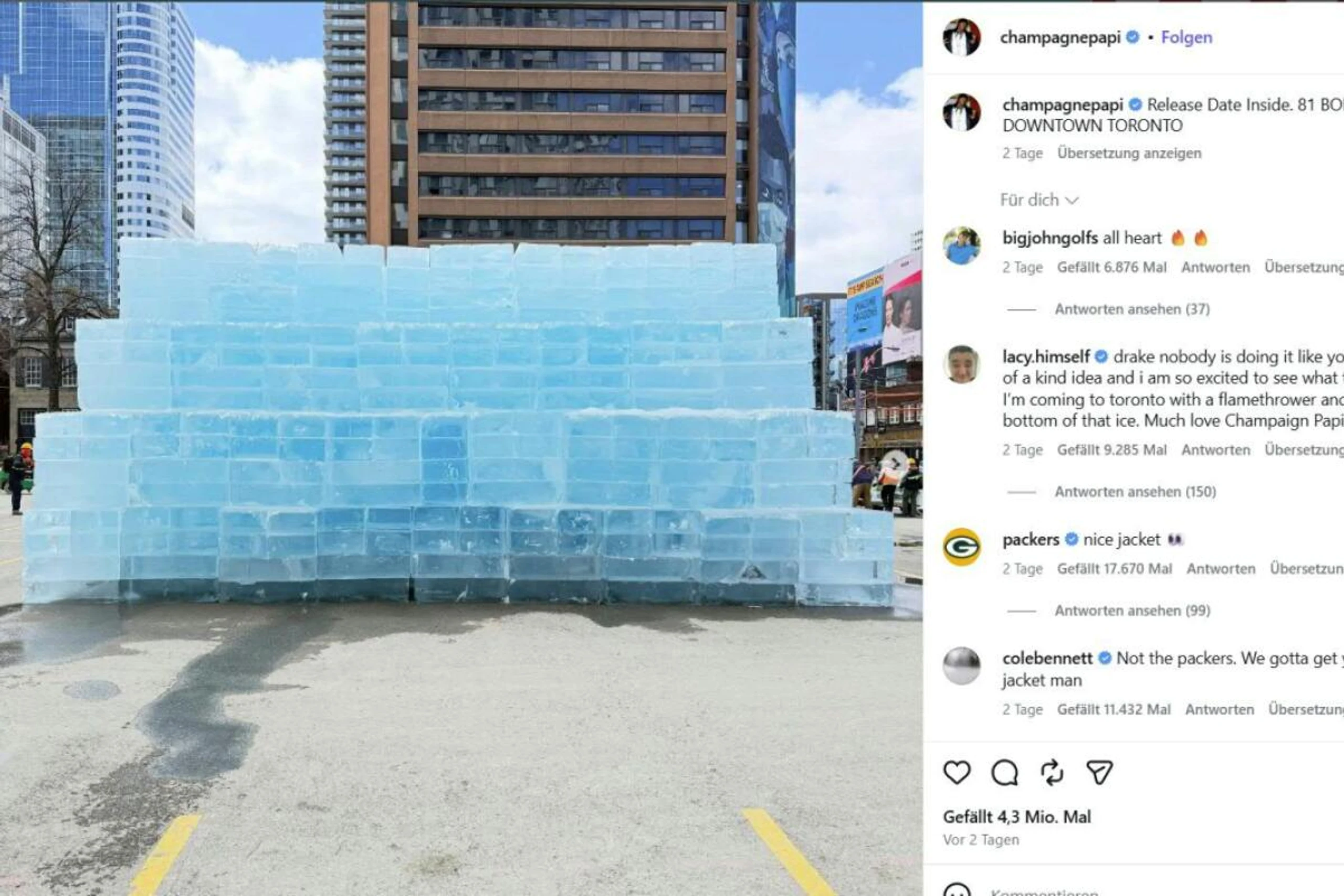 Das Veröffentlichungsdatum war im Eisblock versteckt