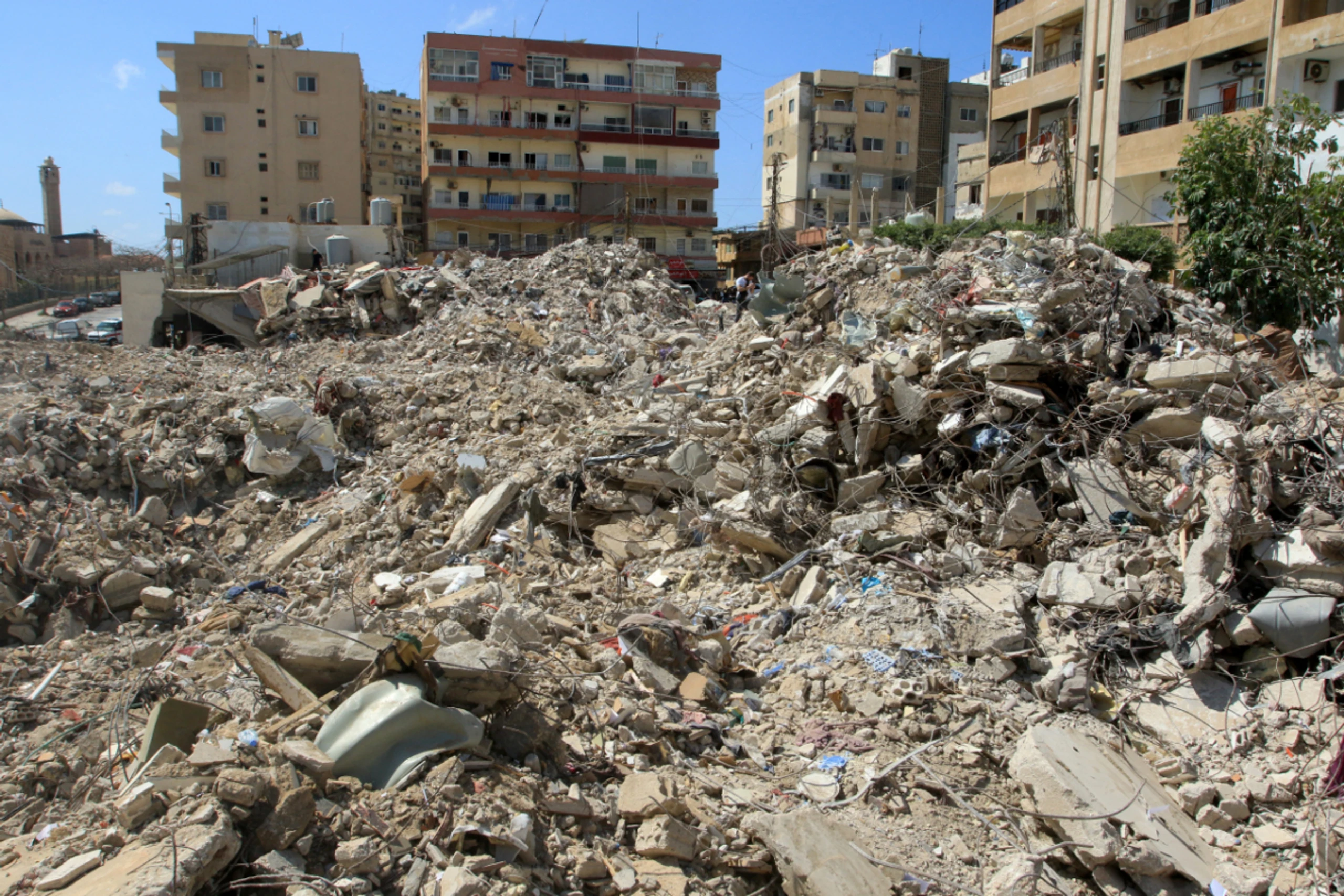 Nicht nur im Gazastreifen auch im Libanon ist die Kriegszerstörung groß