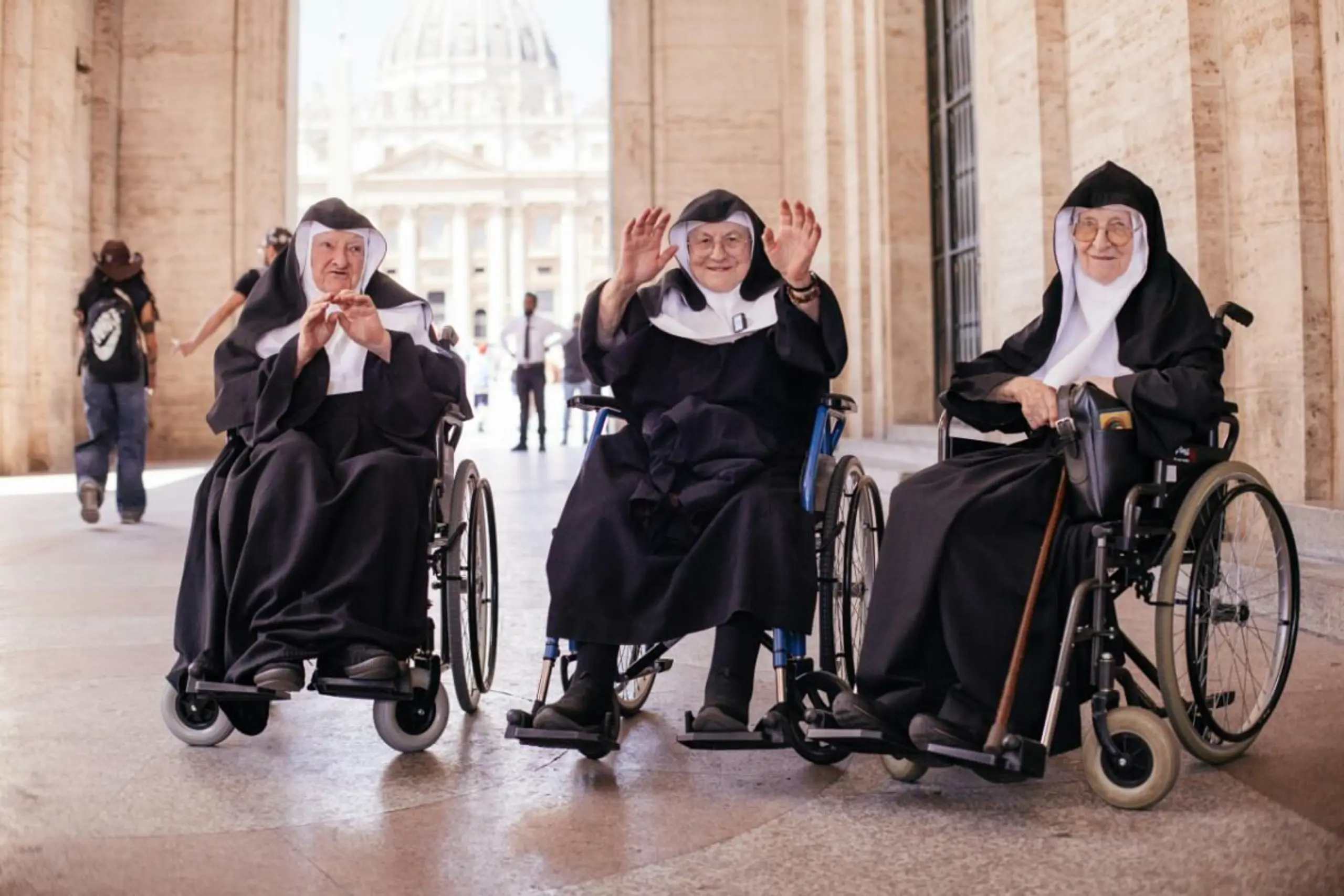 Die drei Goldenstein-Nonnen in Rom