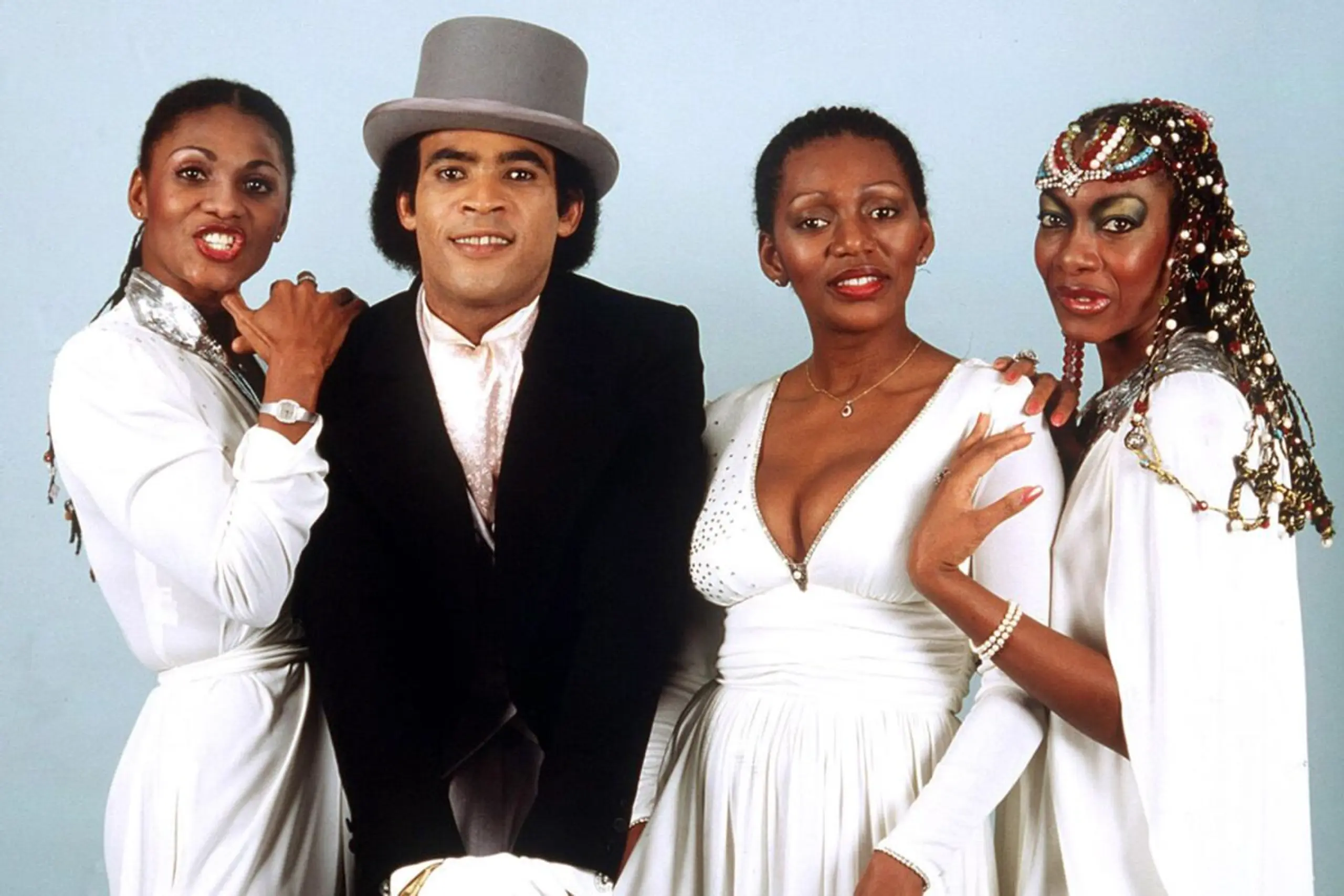 ++ ARCHIVBILD ++ Boney M. am Höhepunkt der Gruppe