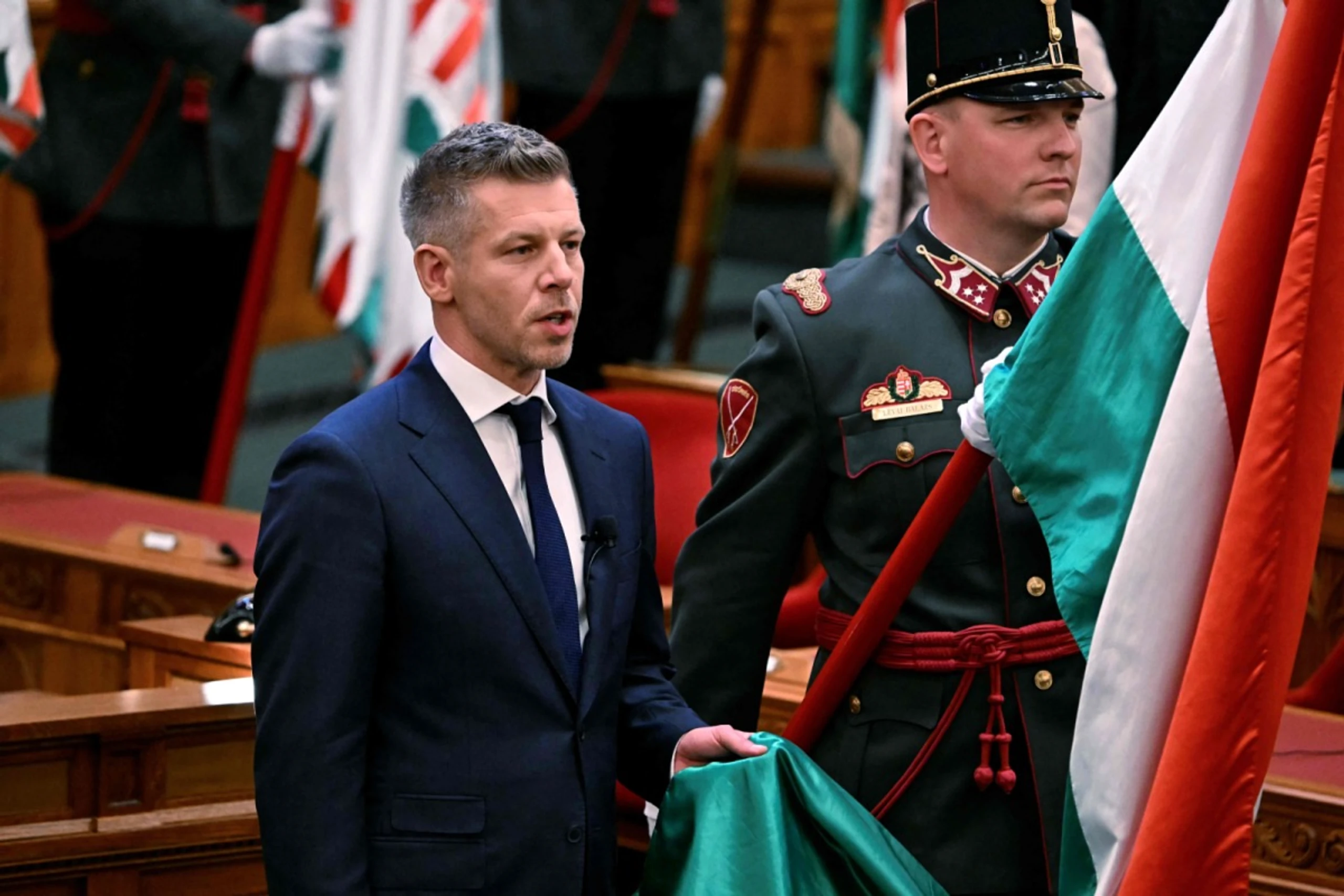 Magyar bei seiner Vereidigung