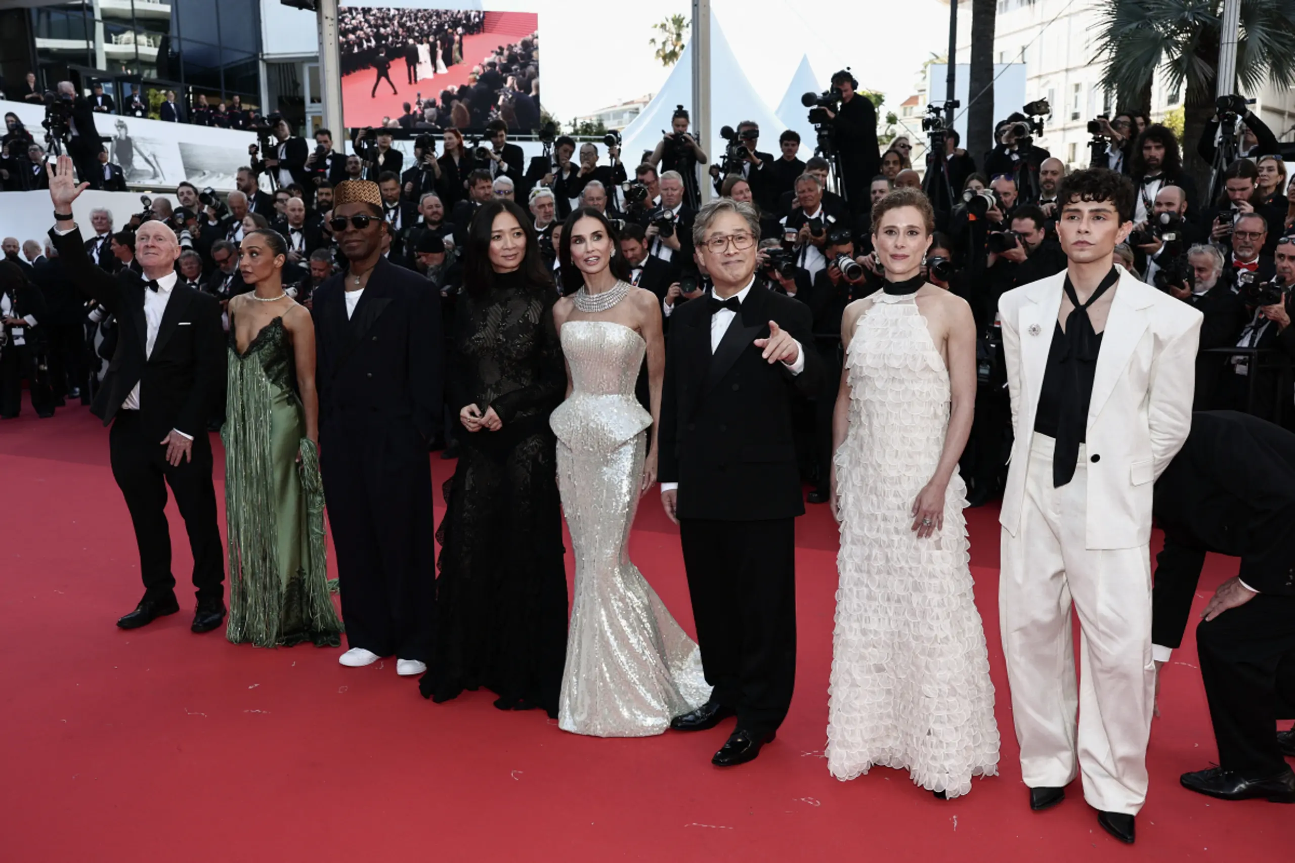 Die Cannes-Jury auf dem Roten Teppich