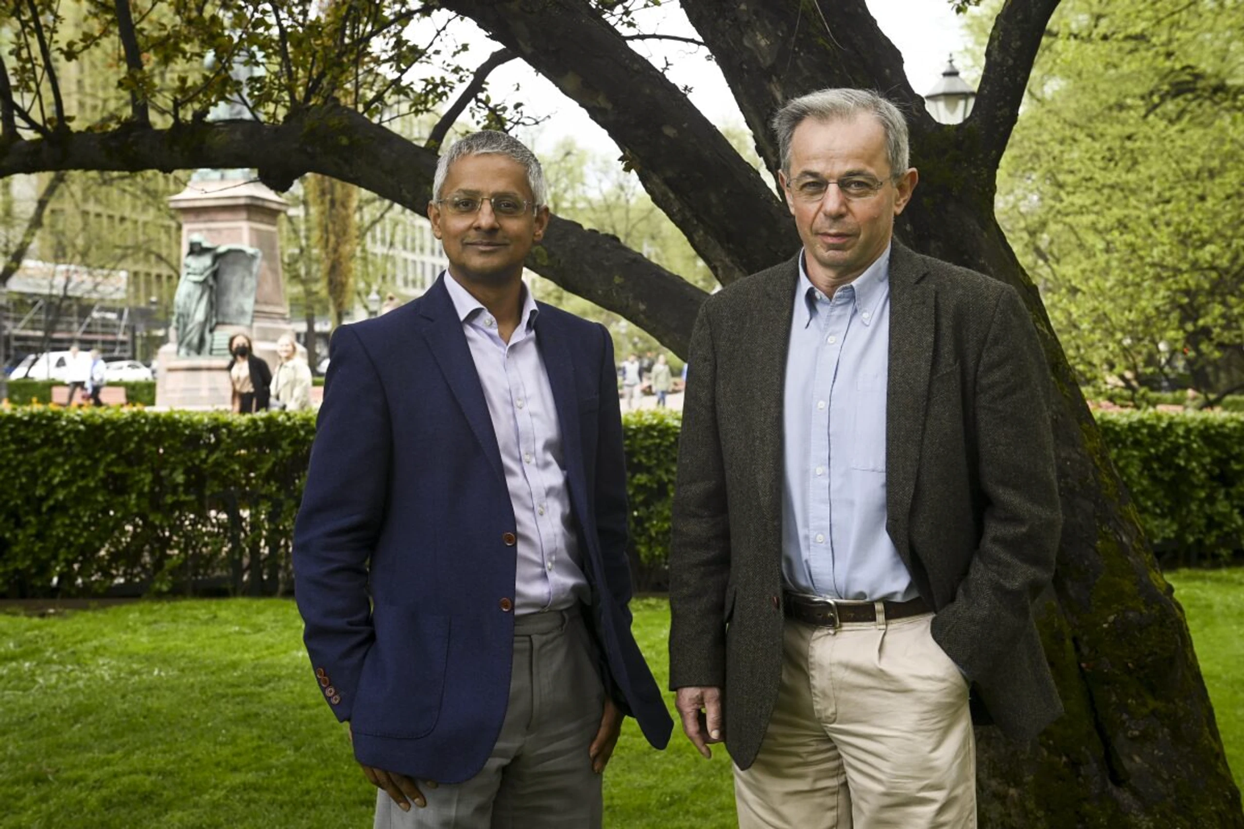 Shankar Balasubramanian und David Klenerman auf Archivbildern