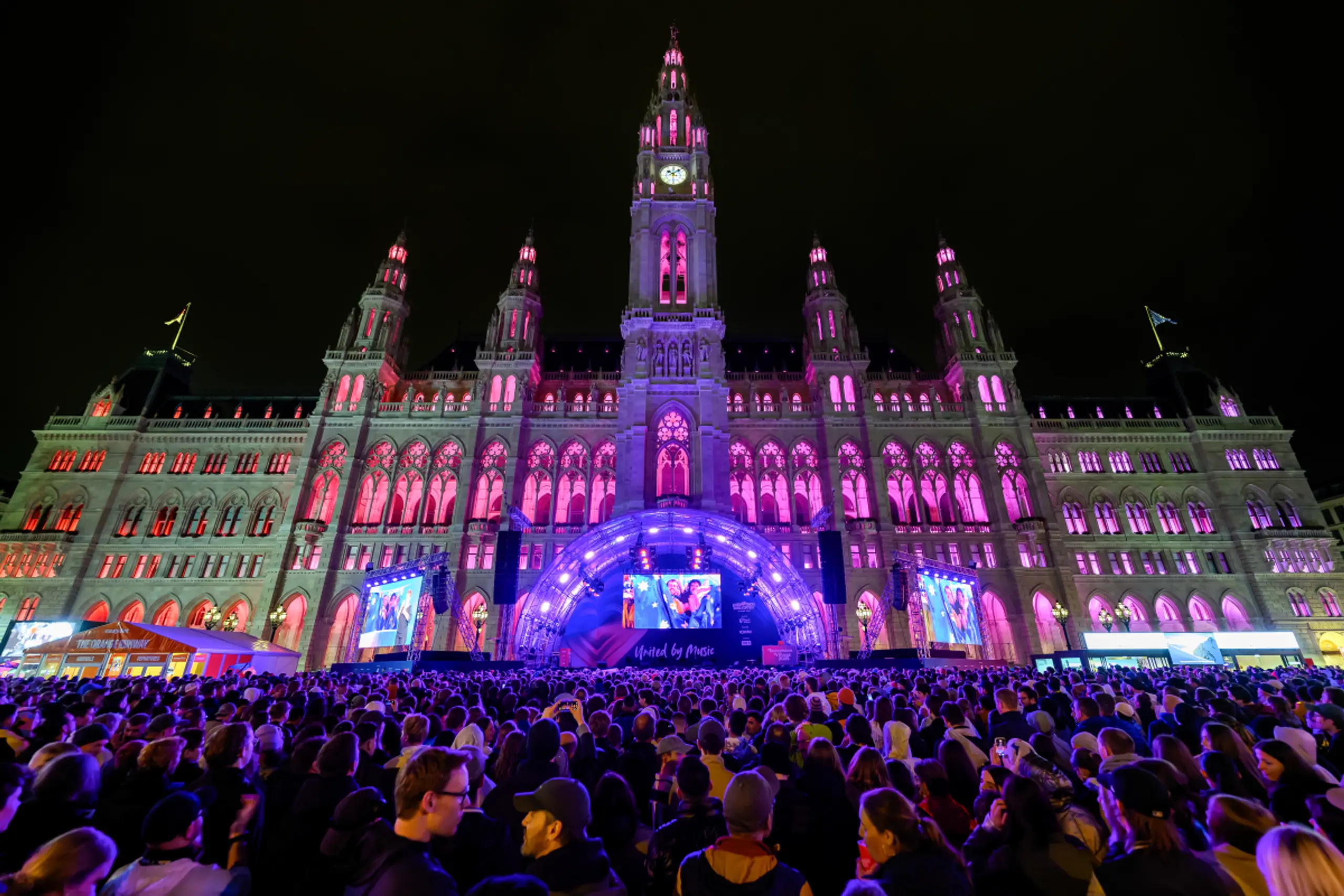 Am Finaltag sollen sich die Massen vor dem Wiener Rathaus sammeln