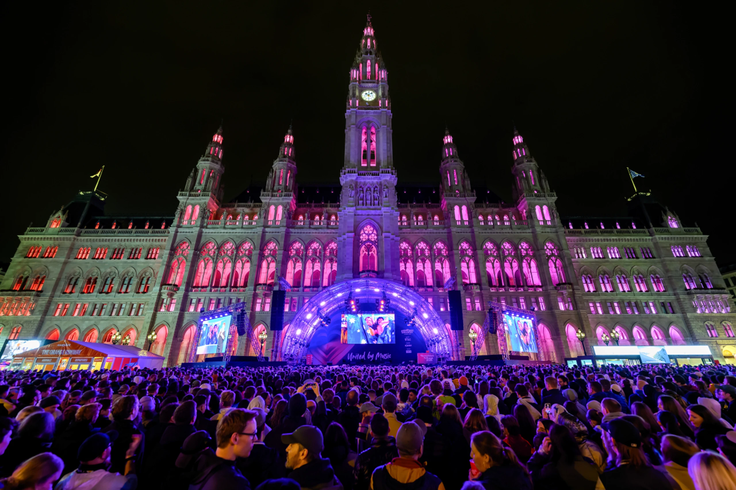 Am Finaltag sollen sich die Massen vor dem Wiener Rathaus sammeln