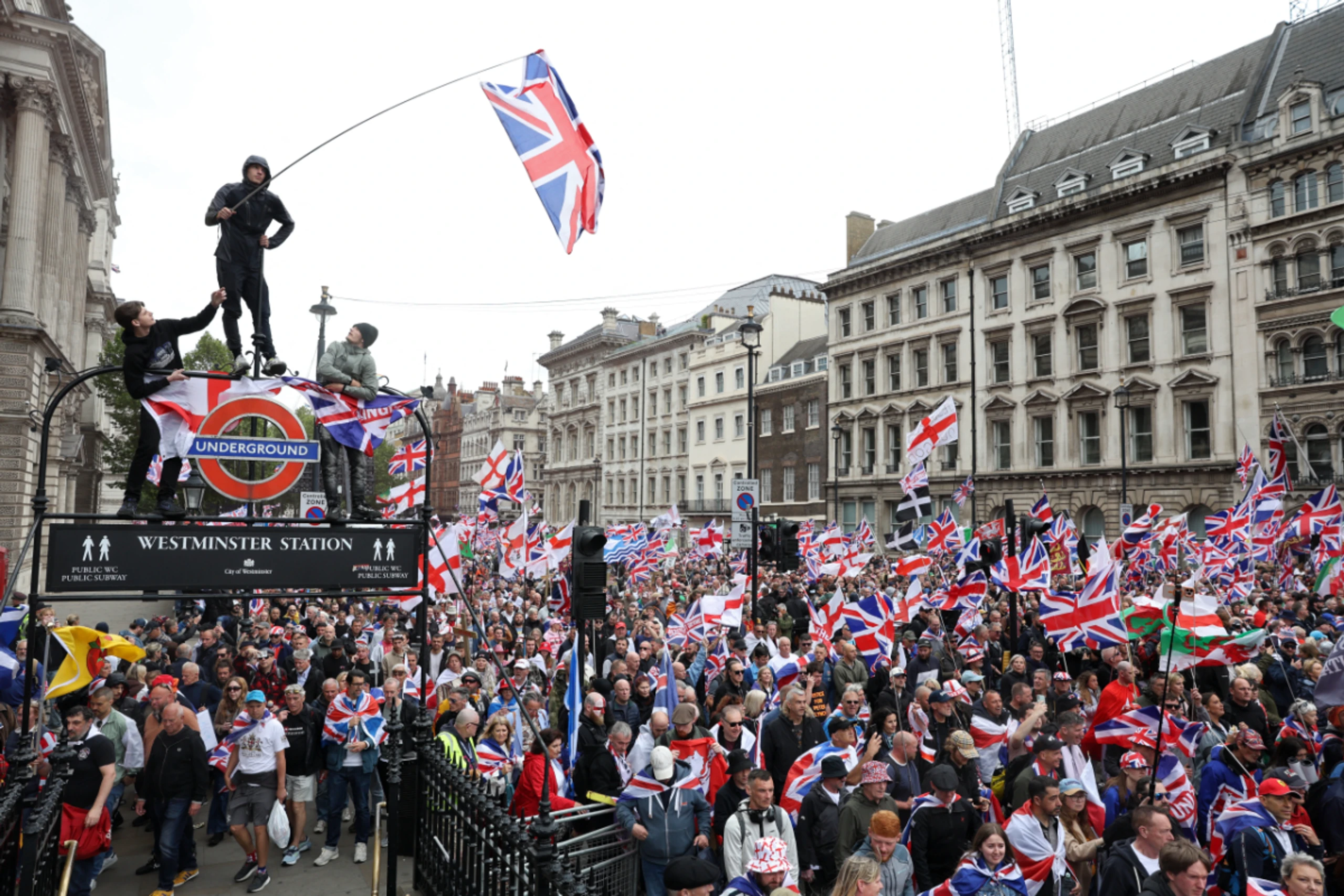 Rechtsextremen-Demo in London