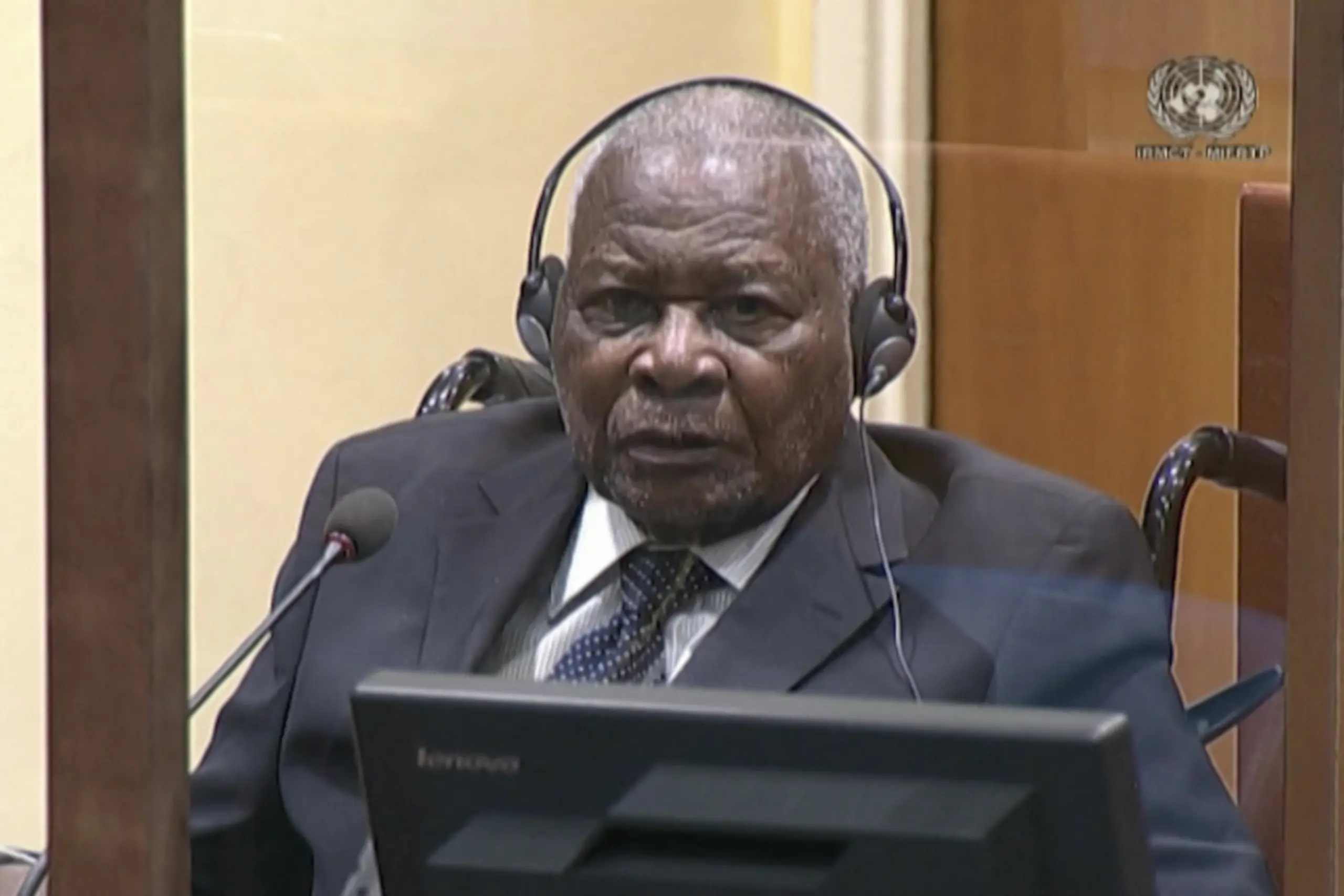 Félicien Kabuga bei Anhörung von UN-Gericht im Jahr 2022