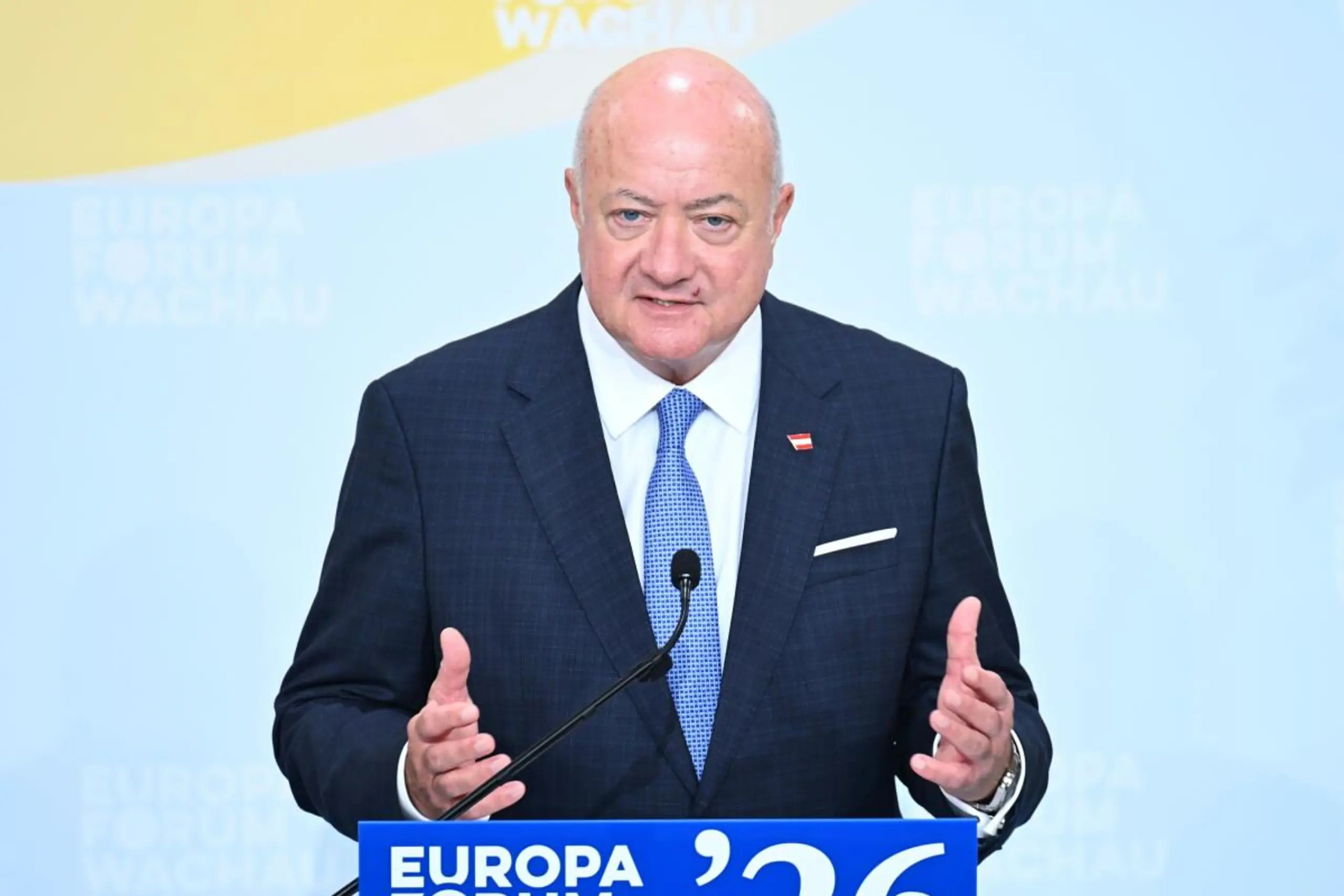 Bundeskanzler Christian Stocker beim 30. Europa-Forum Wachau