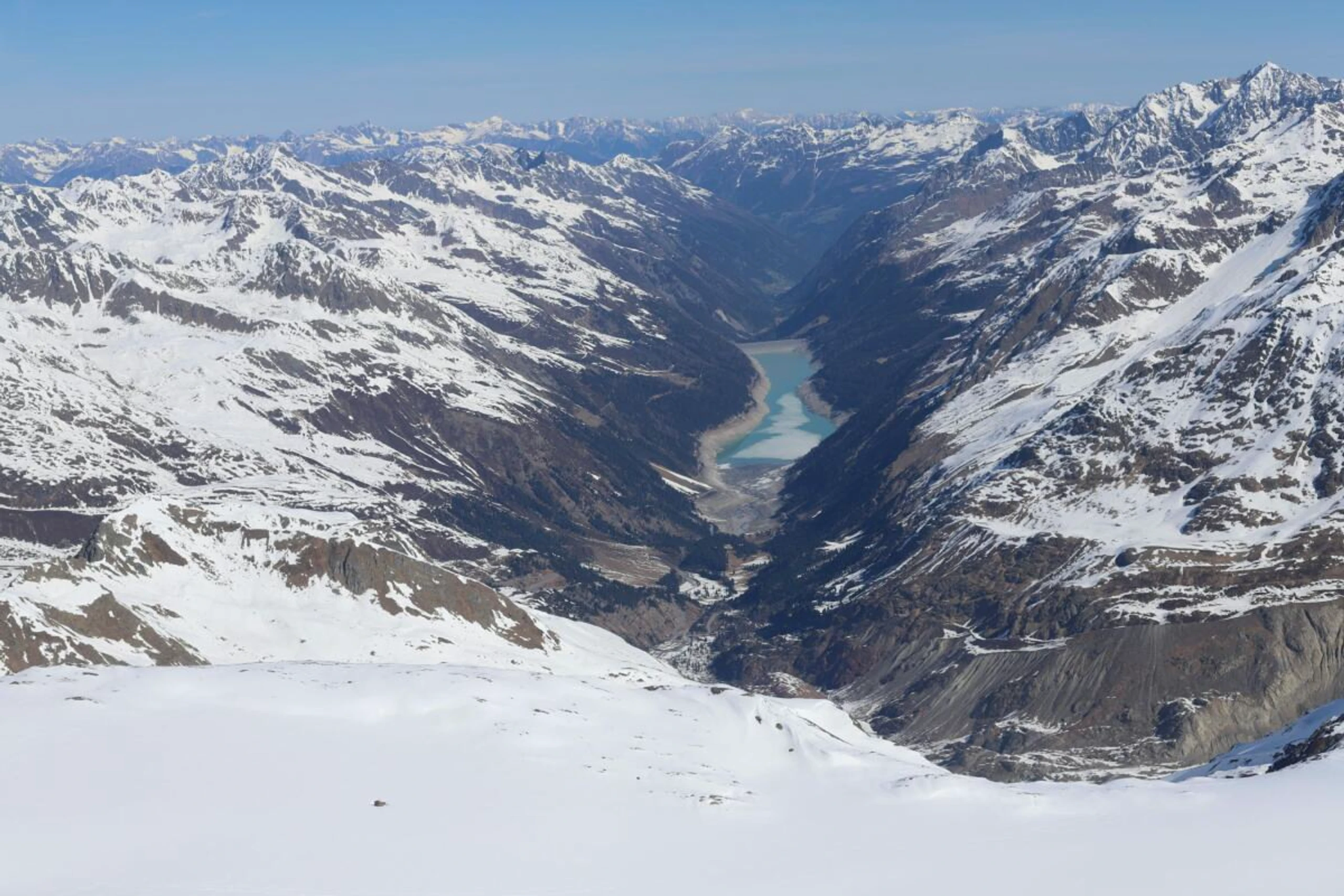 Der Speichersee unter dem Tiroler Gepatschferner war zuletzt kaum gefüllt