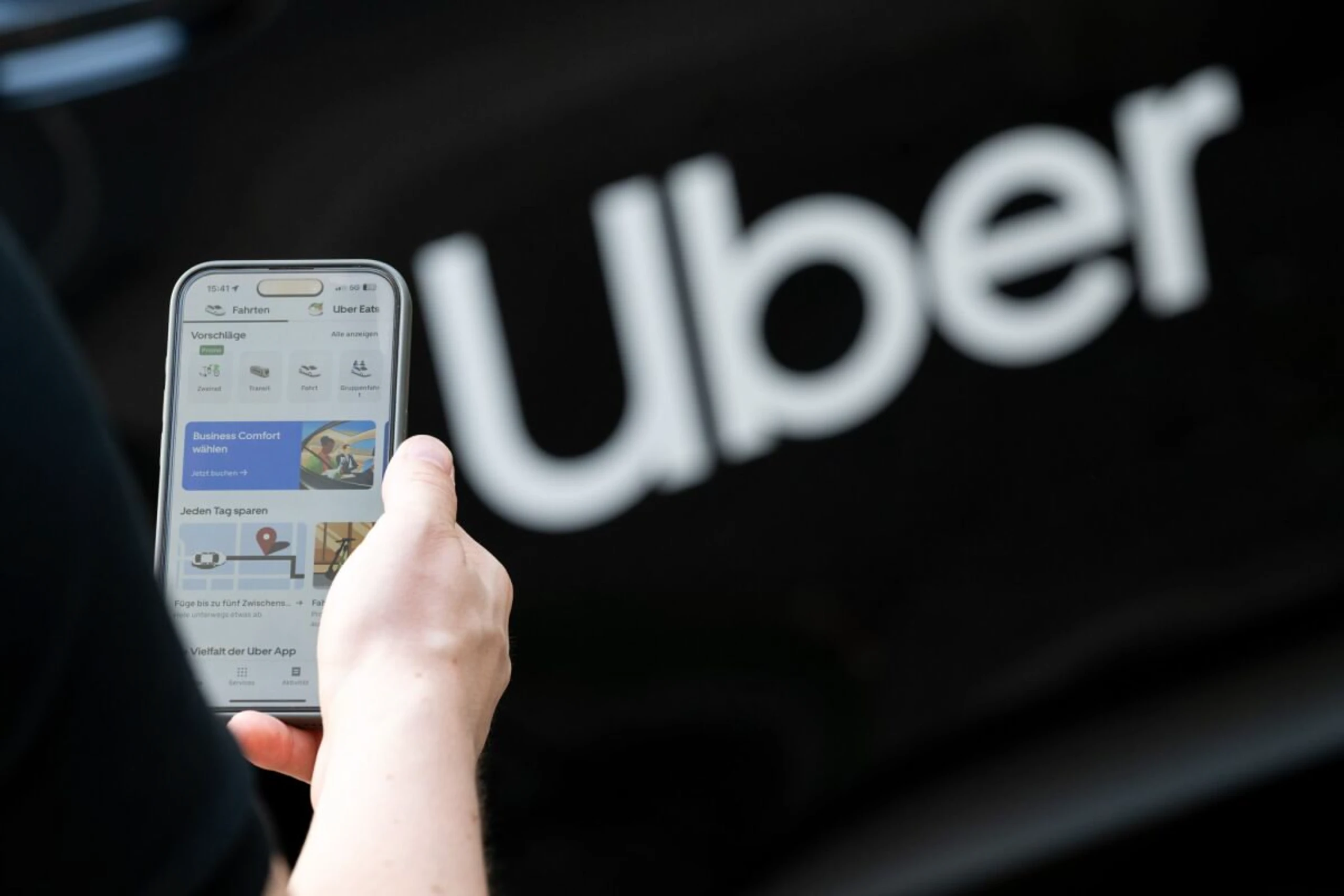 Per Knopfdruck lässt sich in der Uber-App ein Notruf auslösen