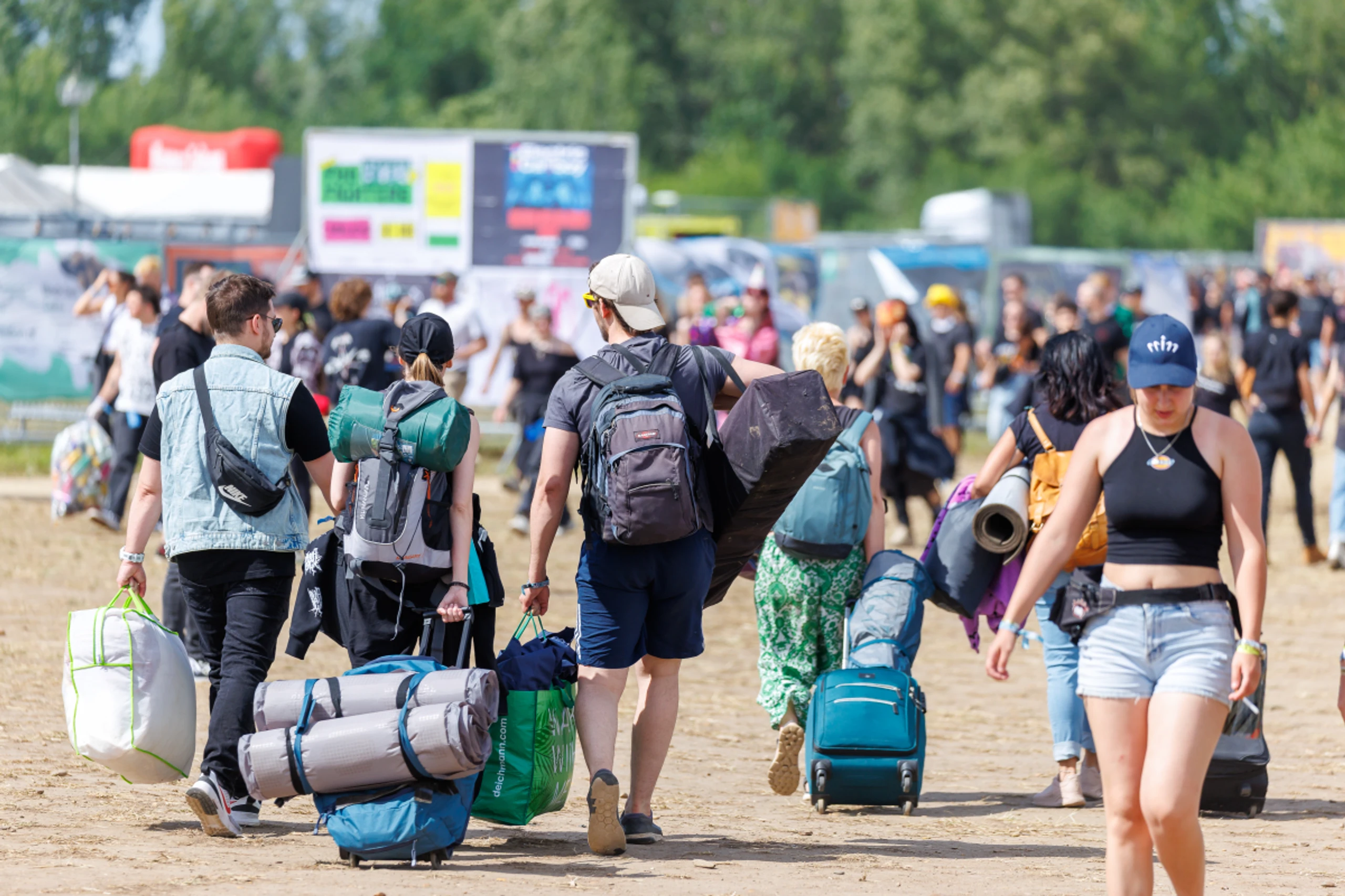 Die Abreise vom Nova Rock hat eingesetzt