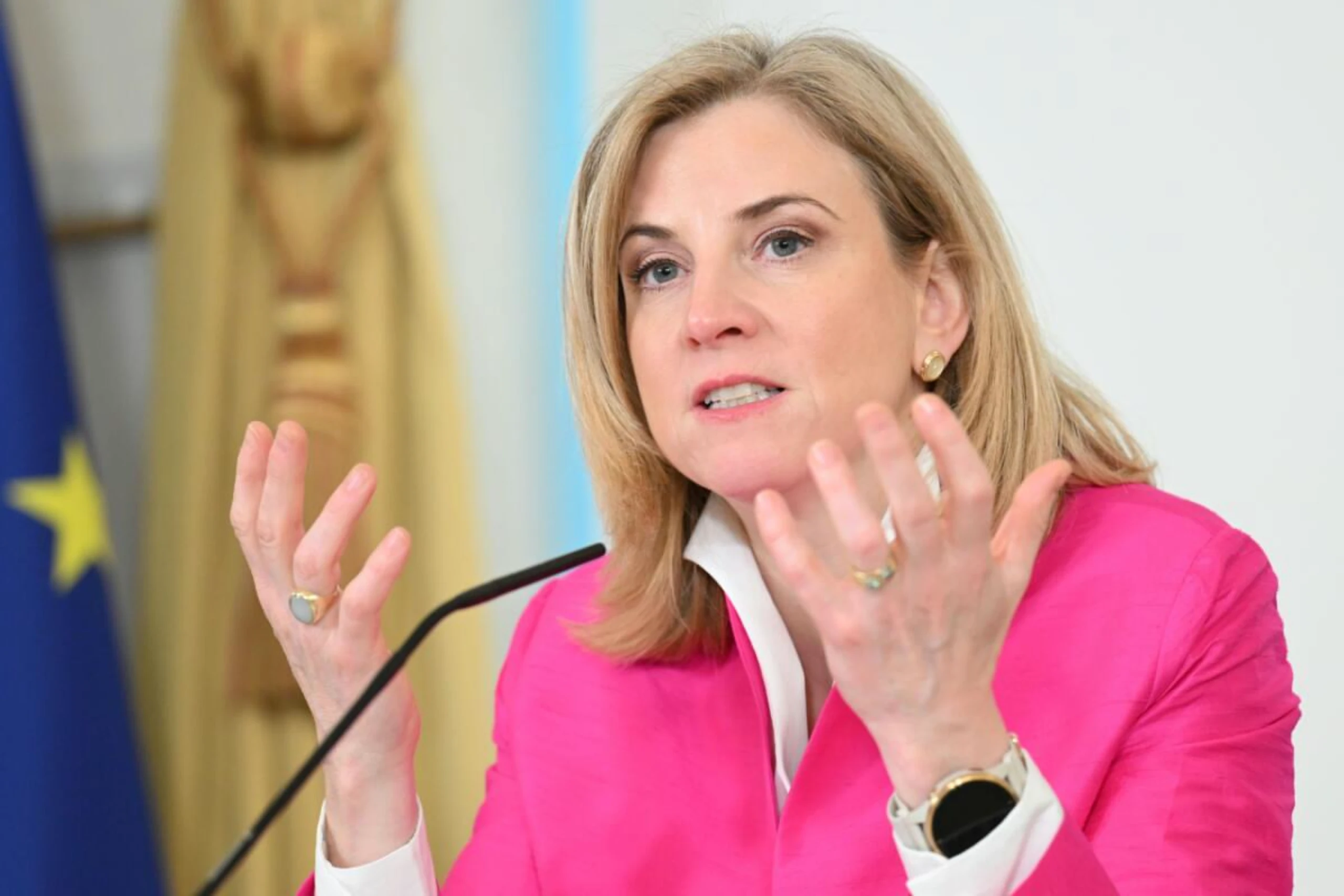 Außenministerin Beate Meinl-Reisinger vertritt Österreich