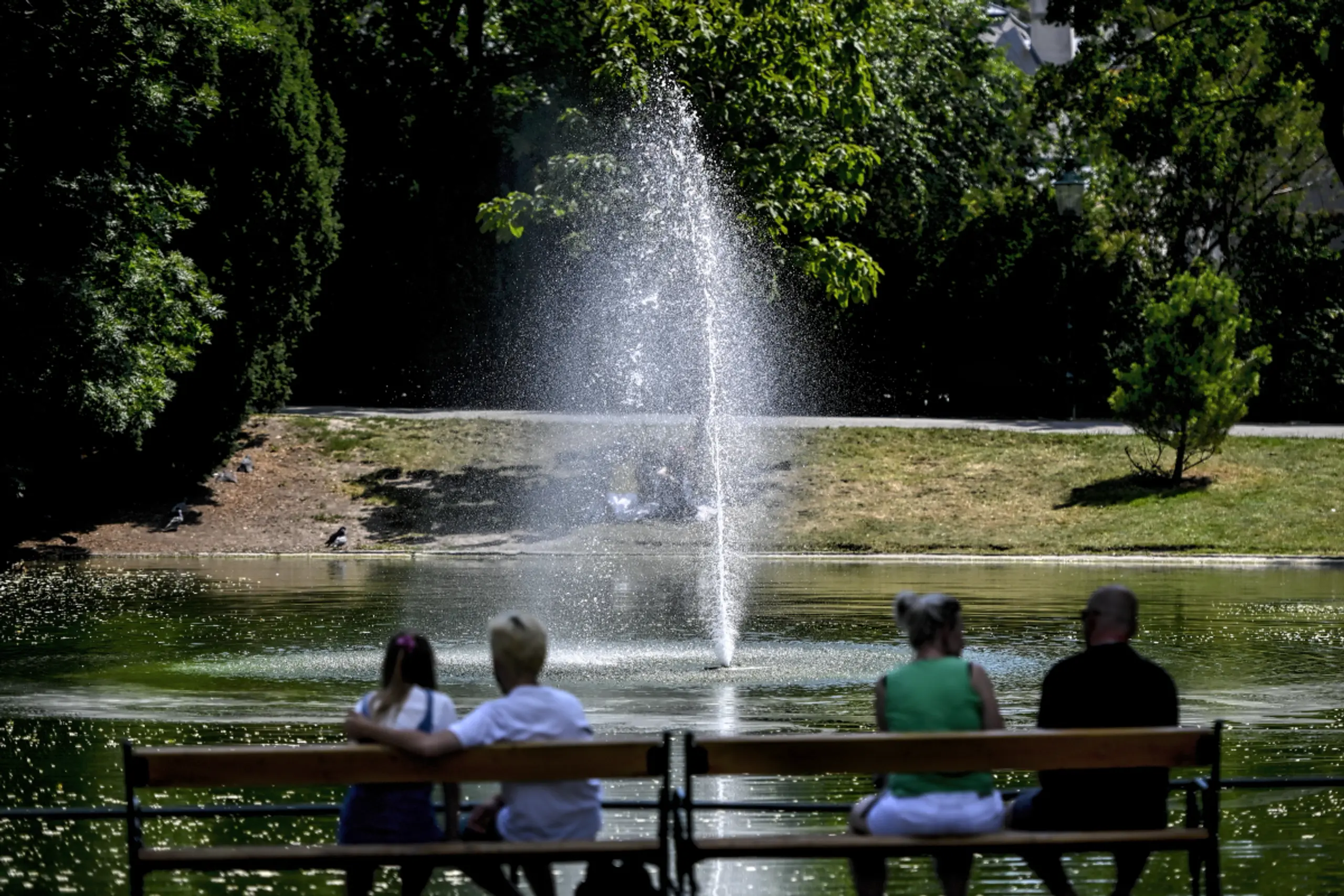 Schattige Parks lindern Hitze in den Städten