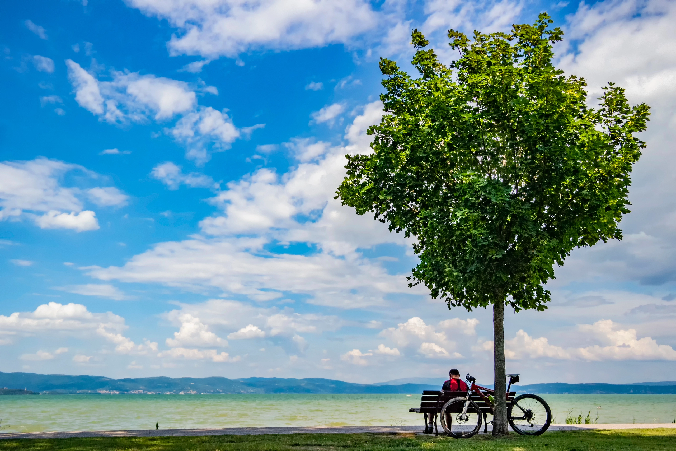 Italiens schönster Radweg führt am Trasimeno-See entlang