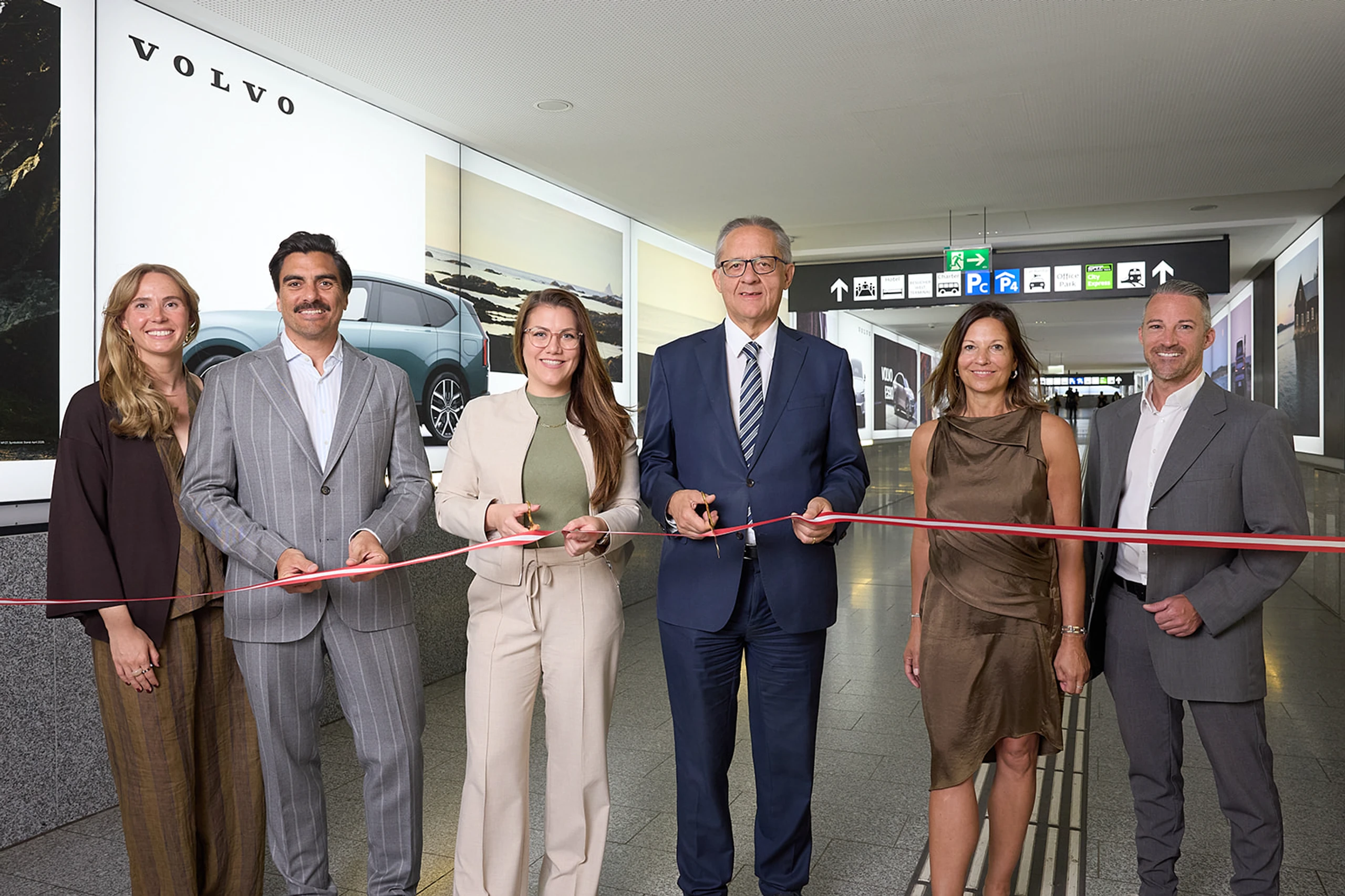 Volvo übernimmt Sky Corridor am Flughafen Wien: Markenpräsenz auf 300 Quadratmetern