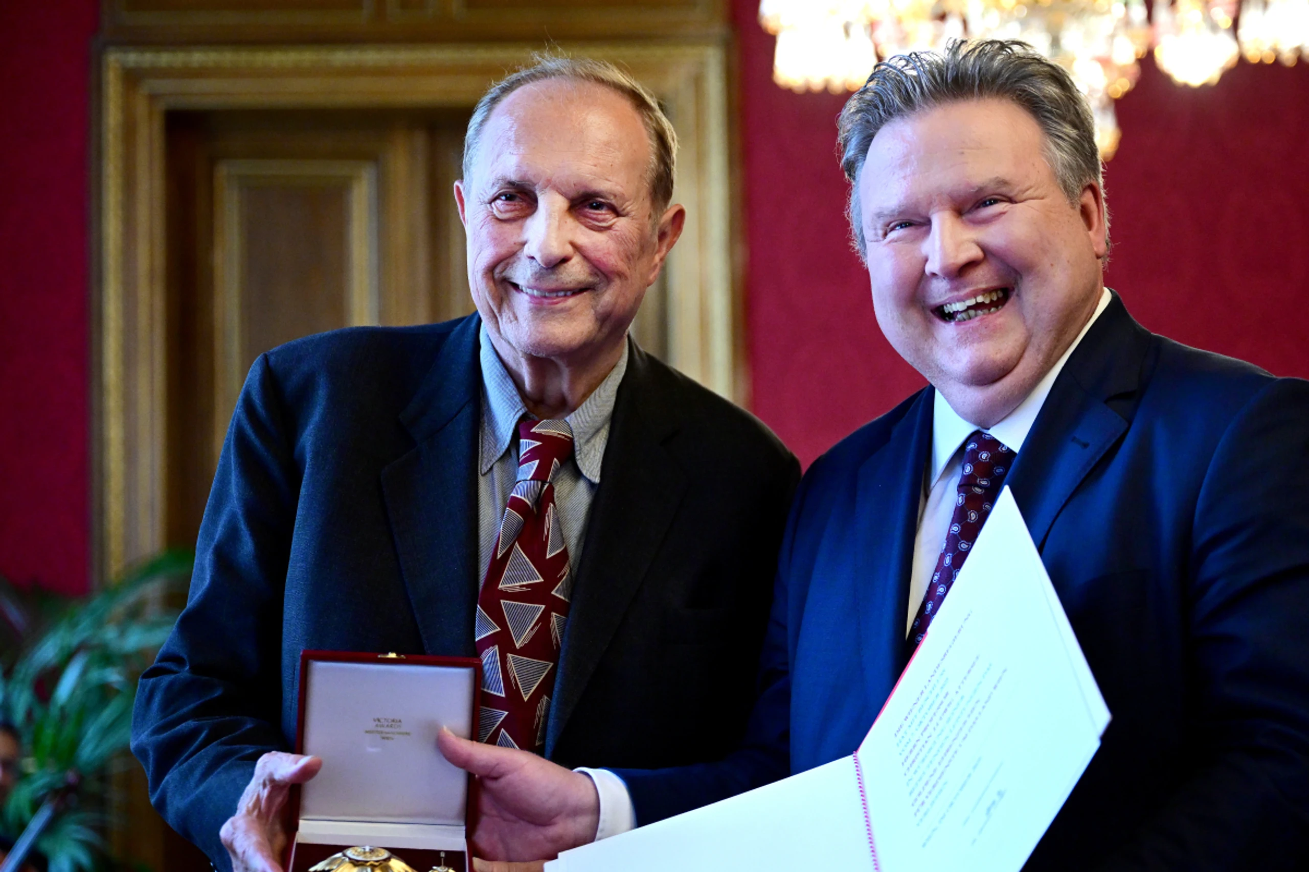 Christian Ludwig Attersee (l.) und Michael Ludwig