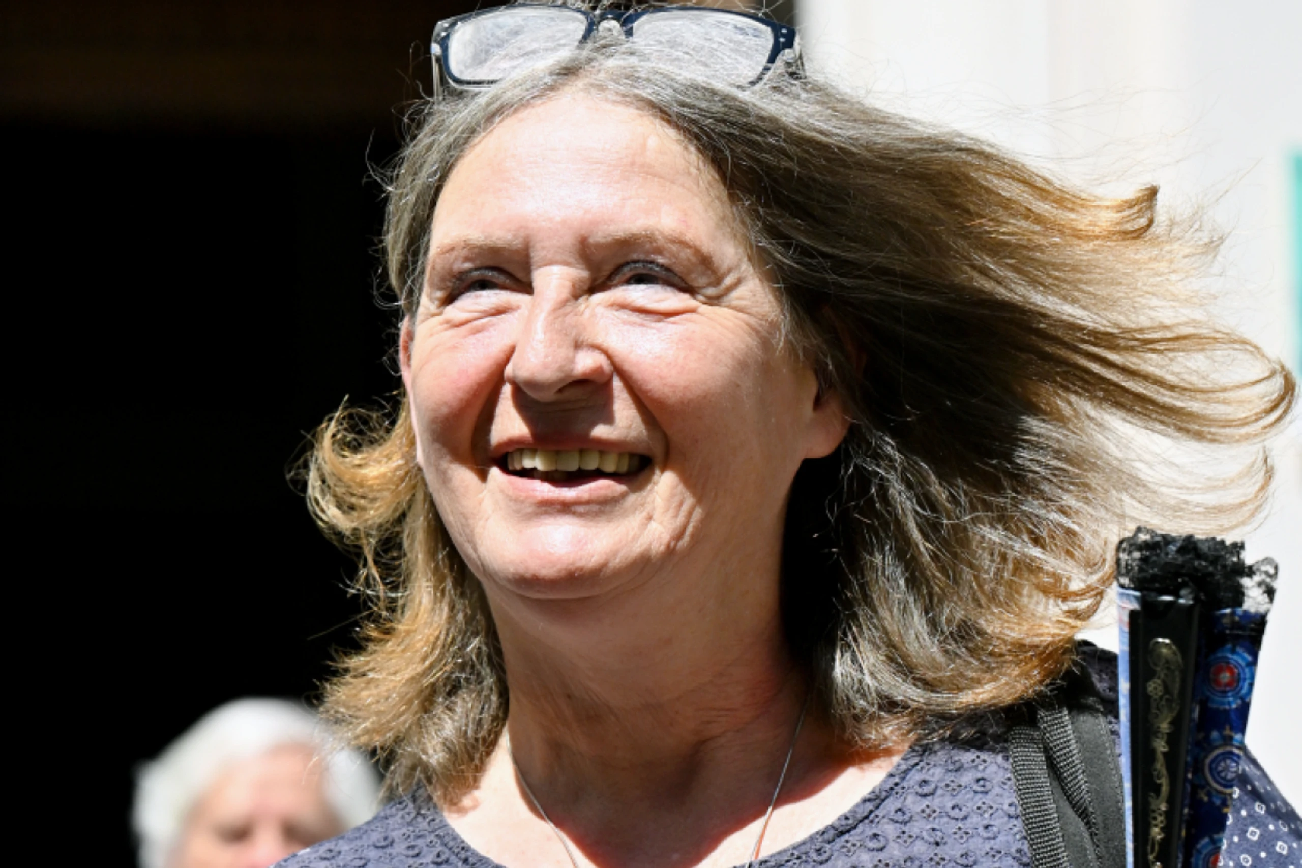 Bürgermeisterin Elke Kahr war optimistisch bei der Stimmabgabe