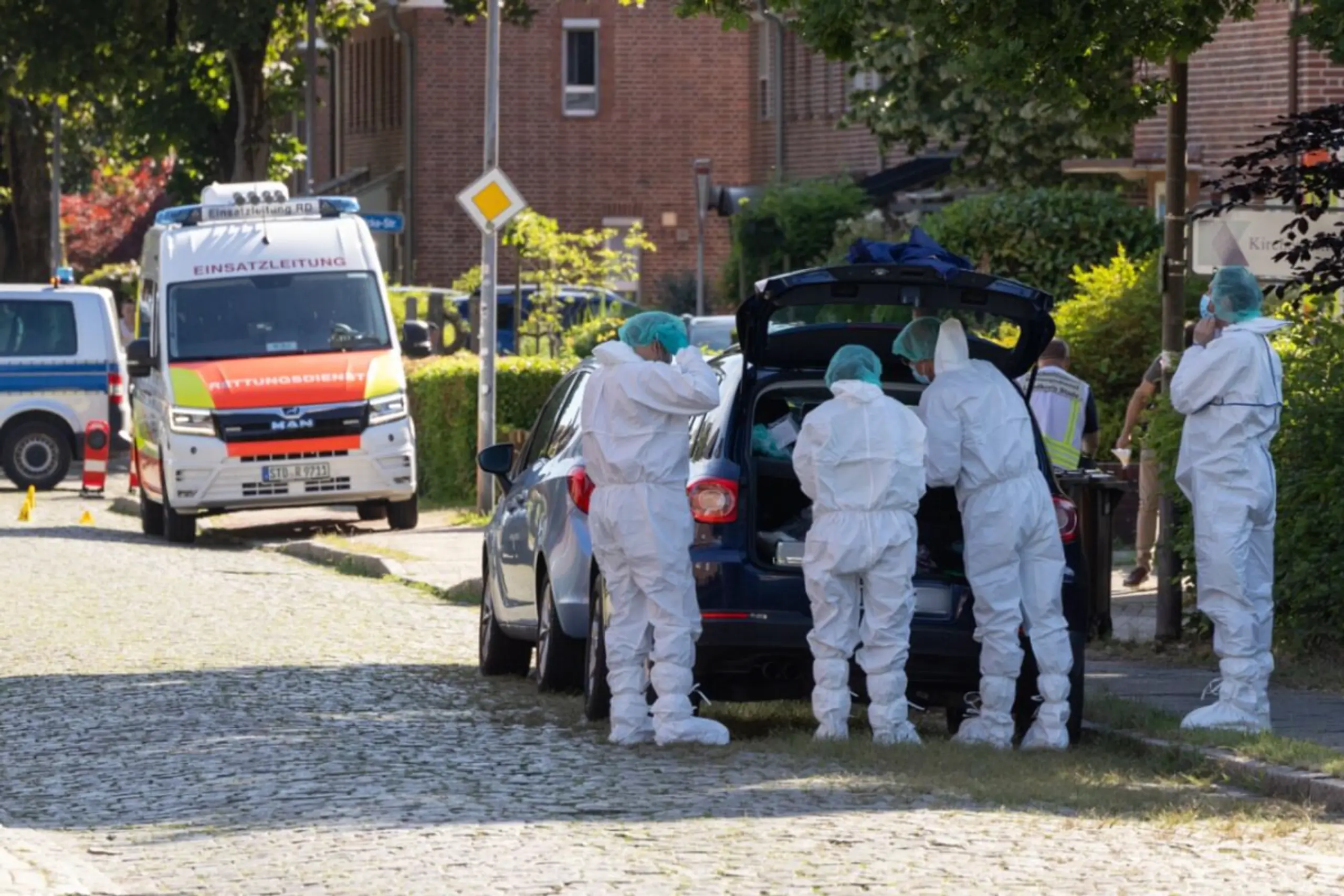 Beamte der Spurensicherung im Einsatz