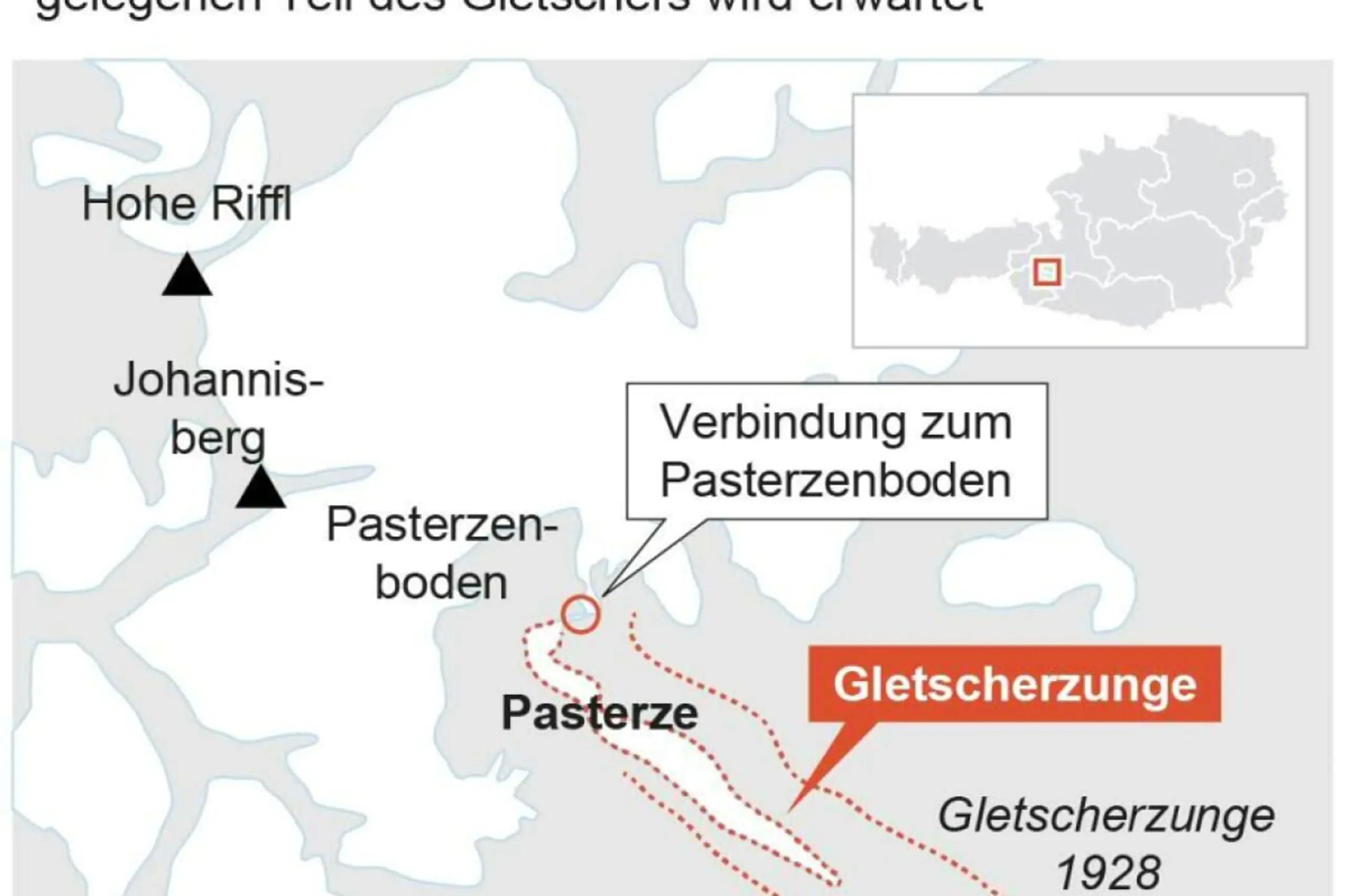 Pasterze vor Zerfall