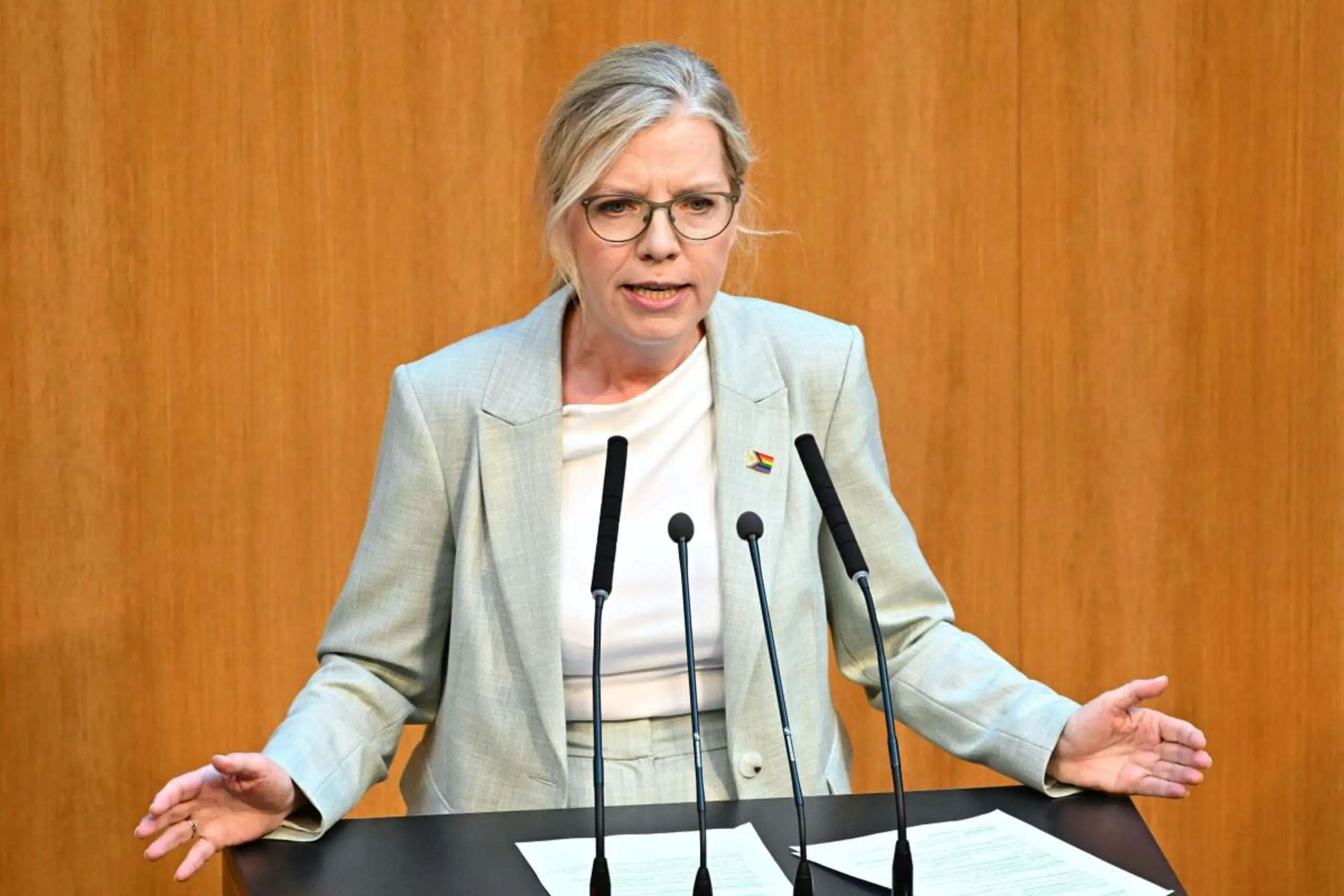 Grünenchefin Gewessler: Werden gegen das Budget stimmen