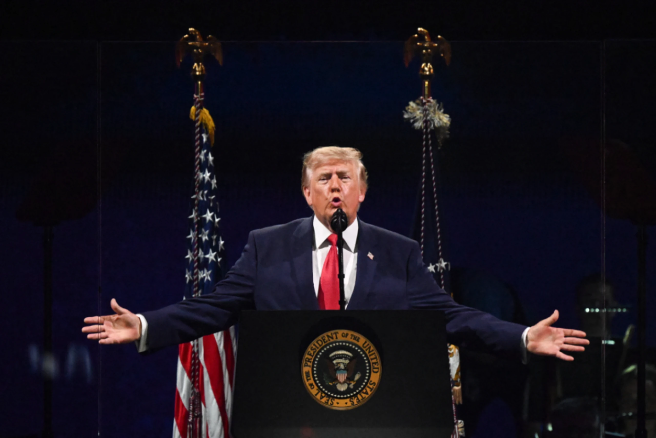 Trump sprach vor tausenden jubelnden Anhängern