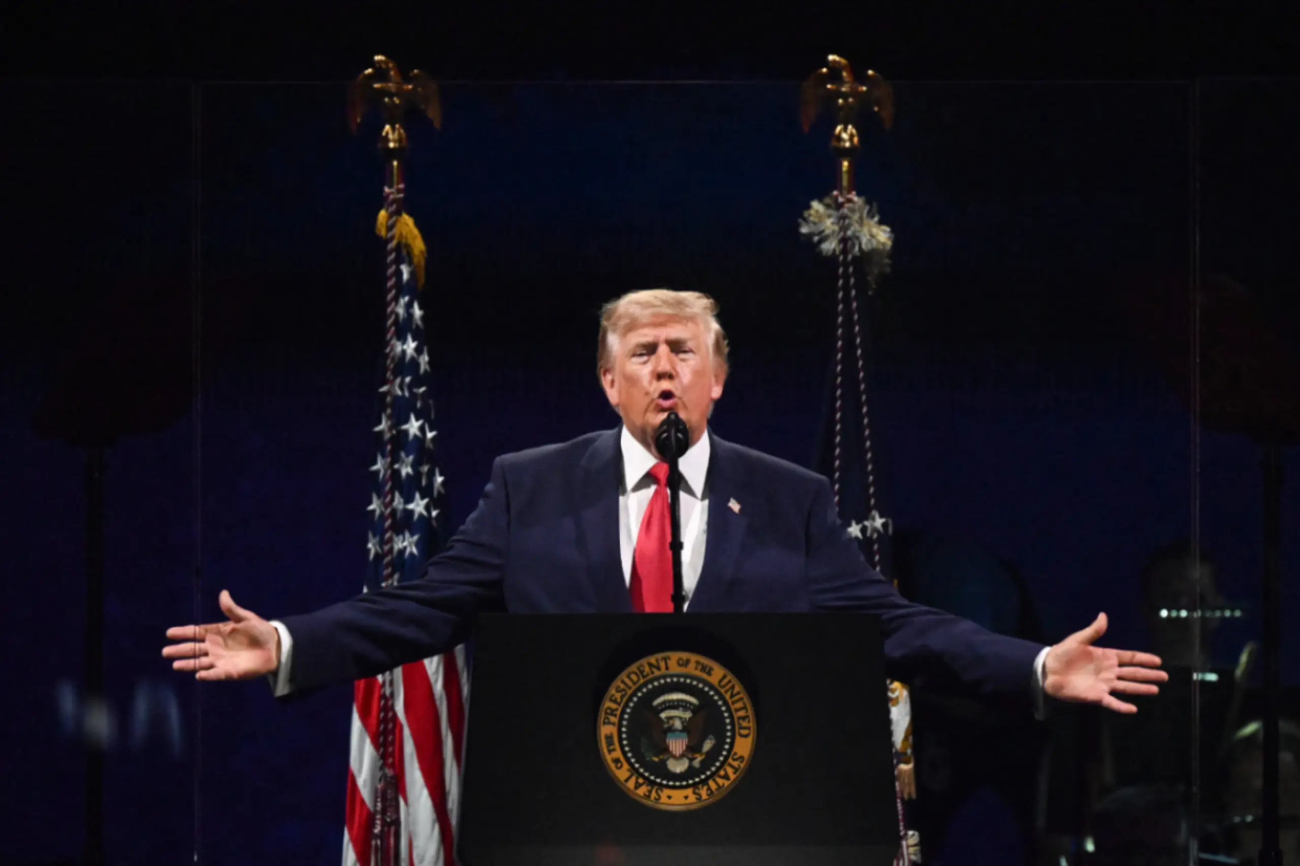 Trump sprach vor tausenden jubelnden Anhängern