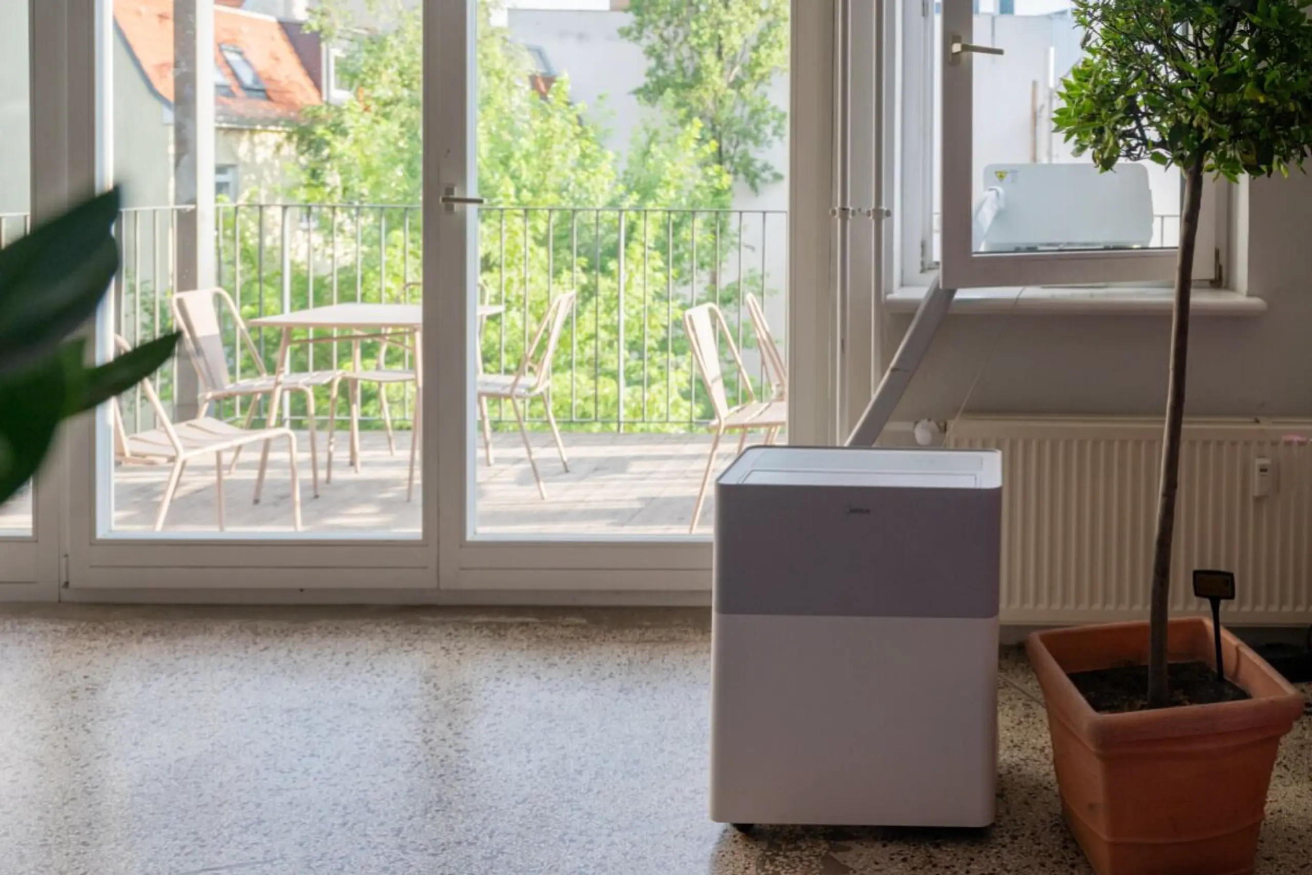 Mobile Split-Klimaanlagen wie diese sind derzeit schwer zu bekommen