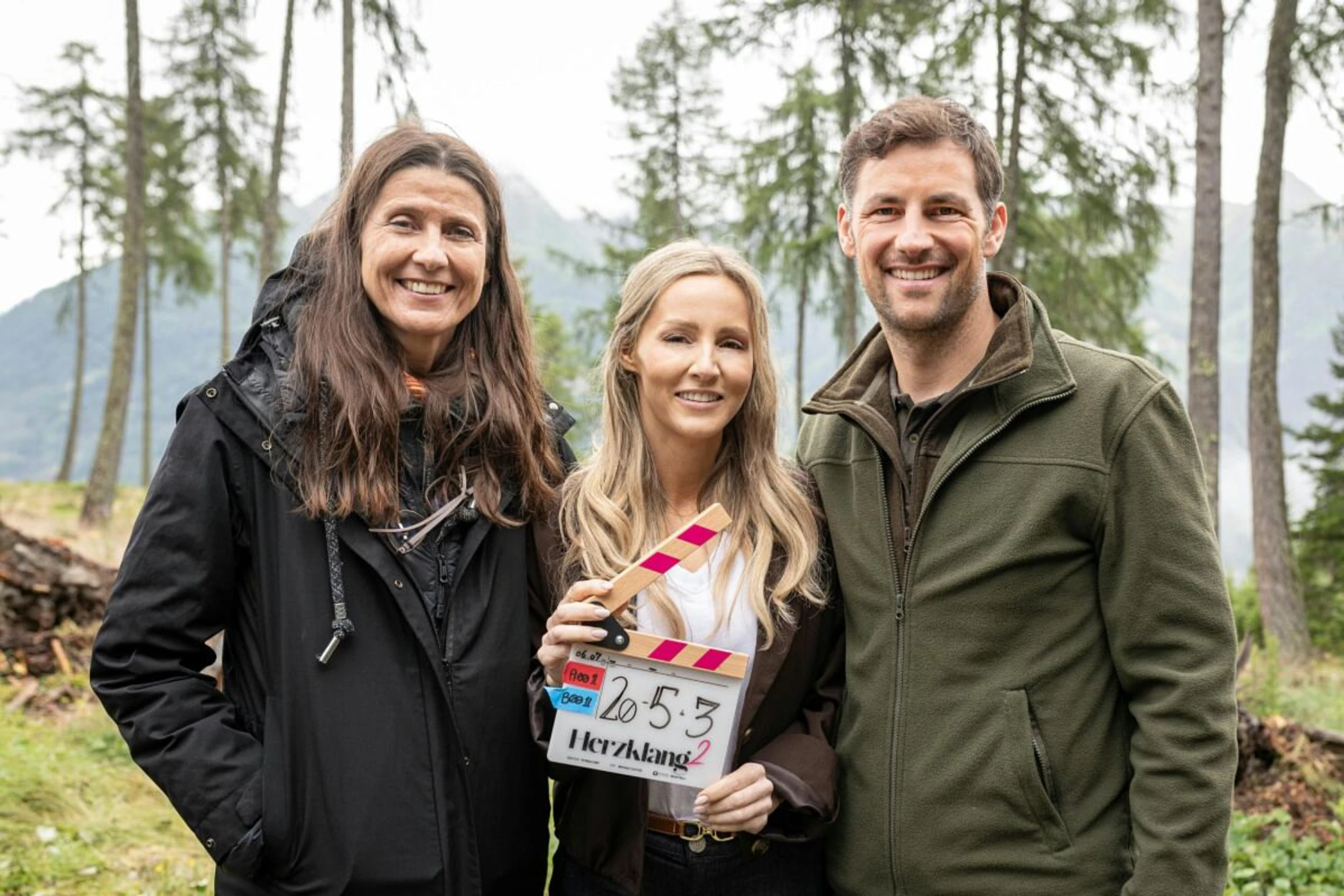 Naschenweng (M.) mit Regisseurin Frey und Filmpartner Seebacher