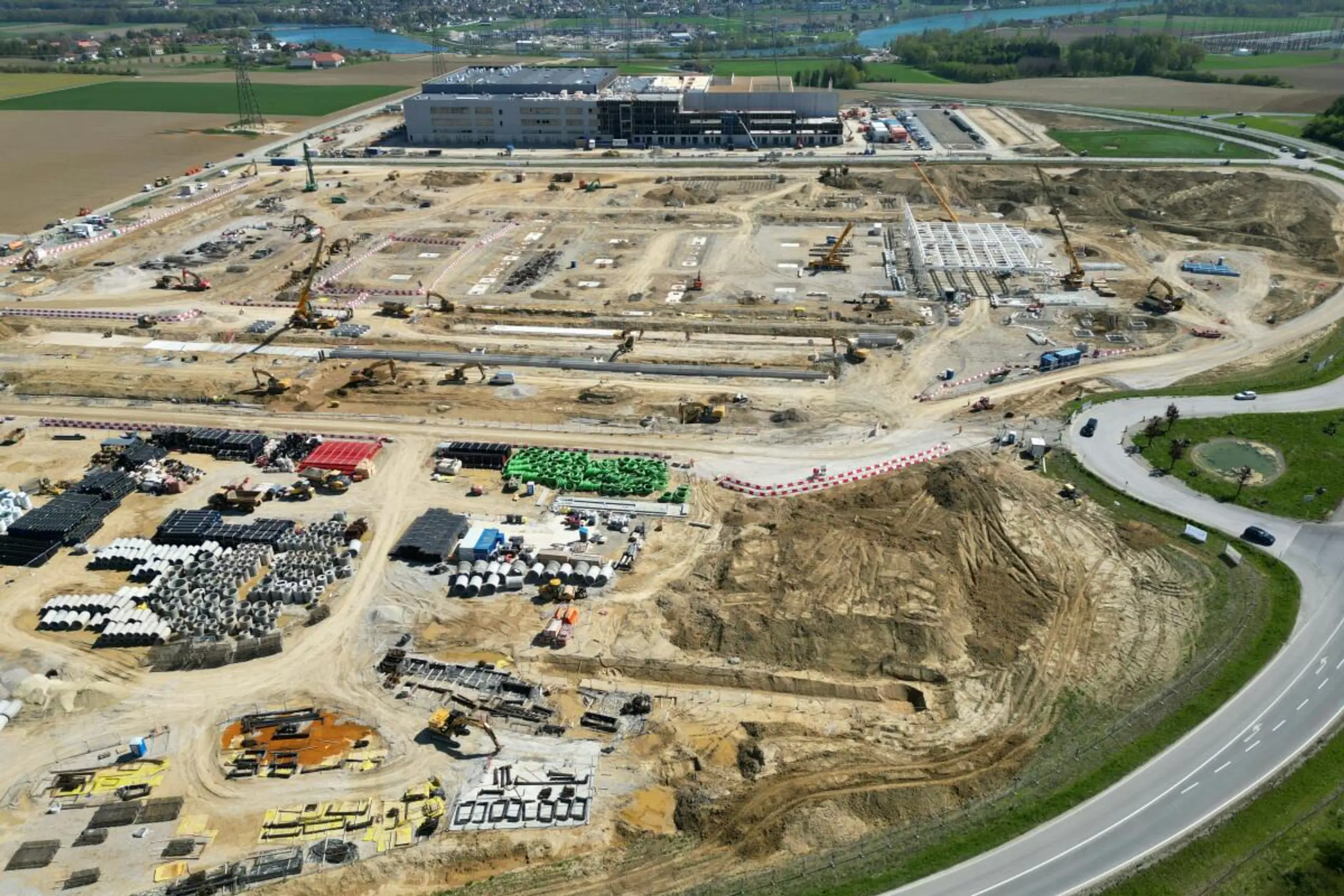 Die derzeitige Baustelle in Kronstorf