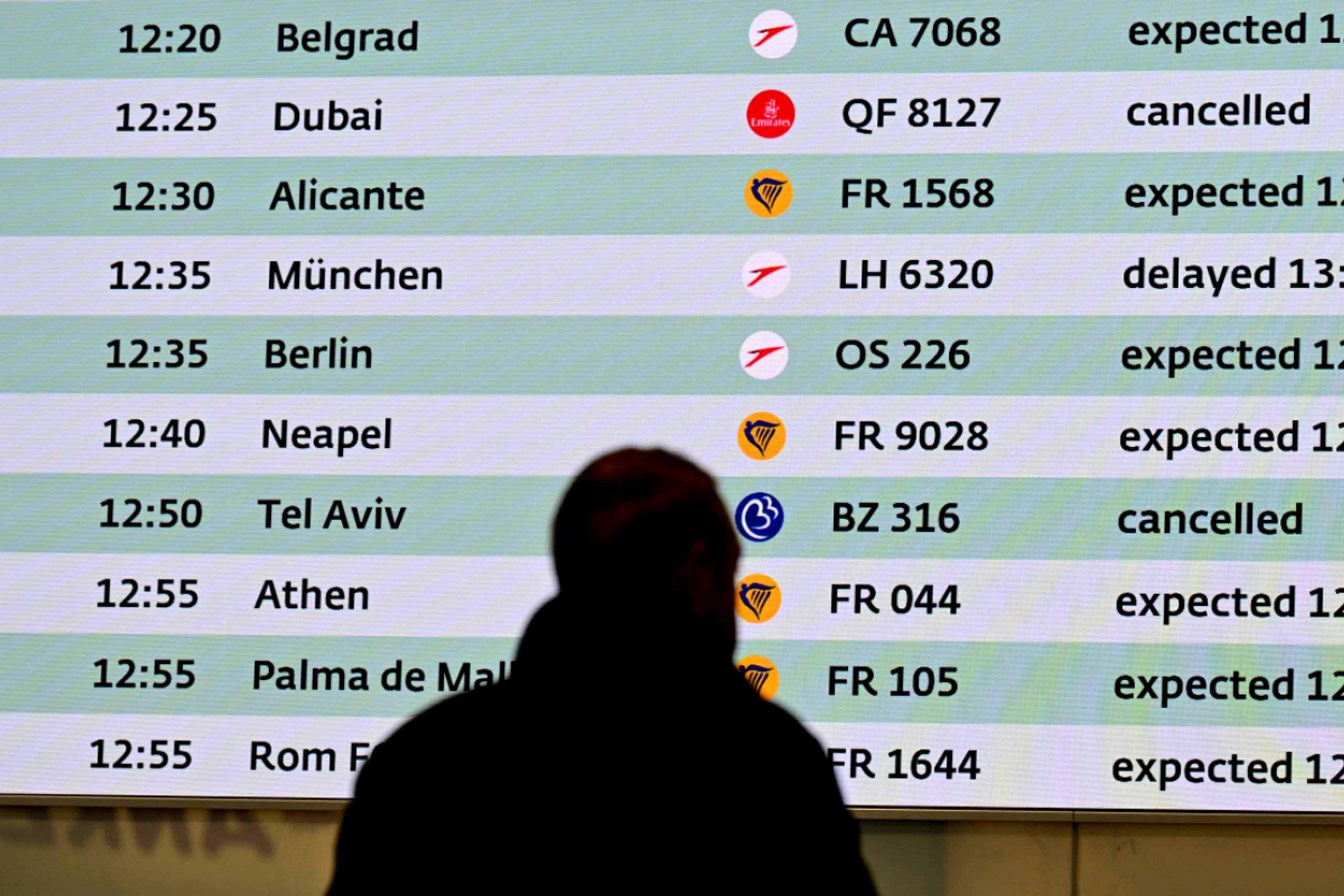 Der Wiener Flughafen bekam die Krise im Nahen Osten zu spüren