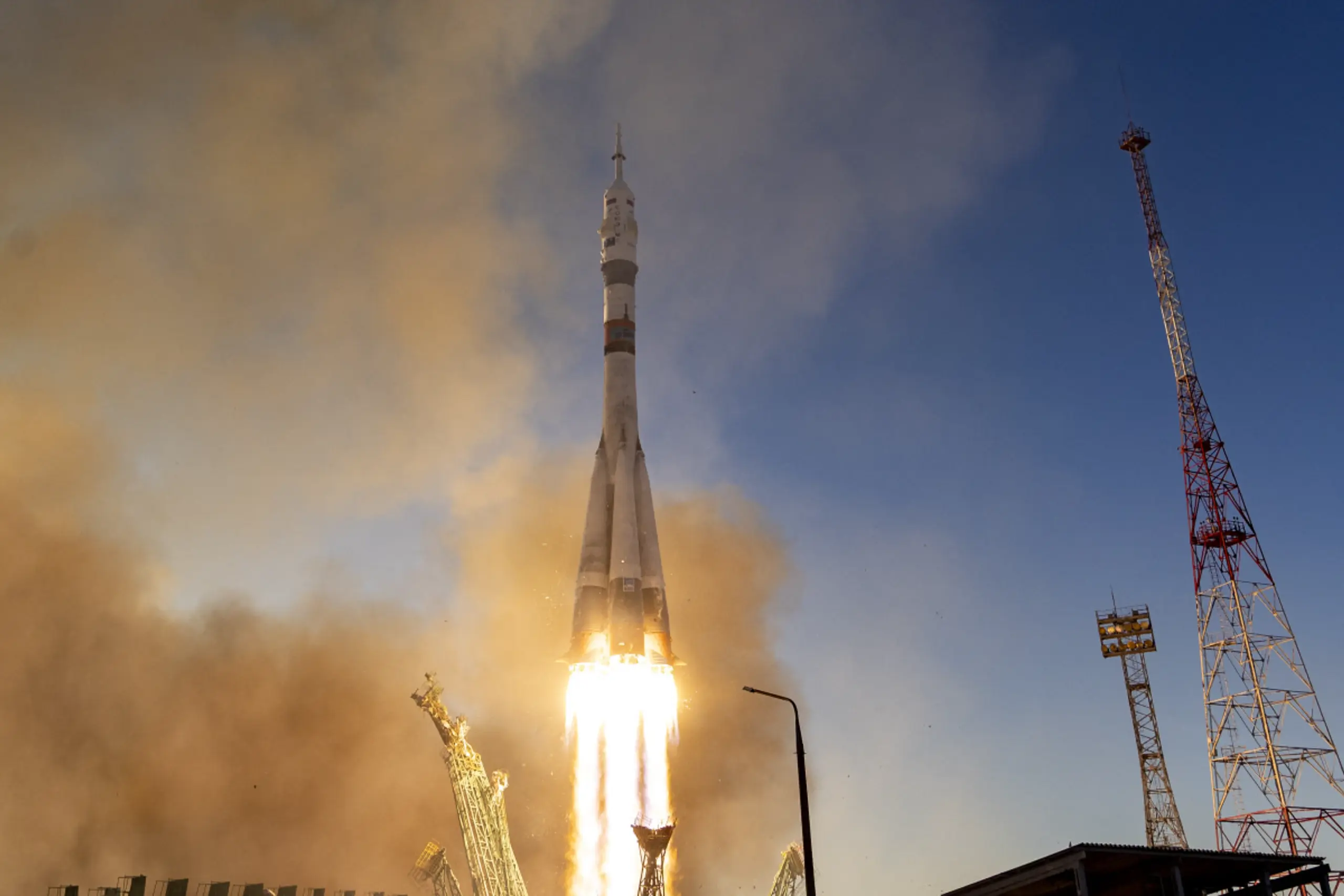 Raumschiff hob in Kasachstan zur Raumstation ISS ab