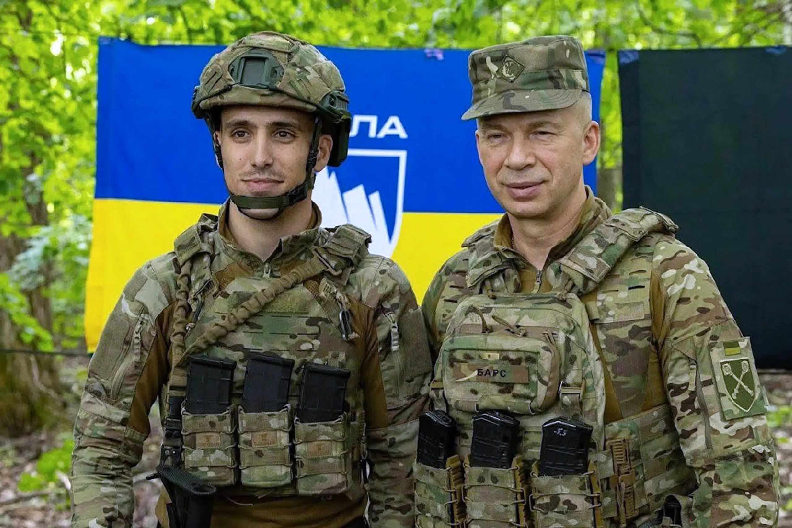 Der ukrainische Oberbefehlshaber Syrksyj (rechts) war umstritten