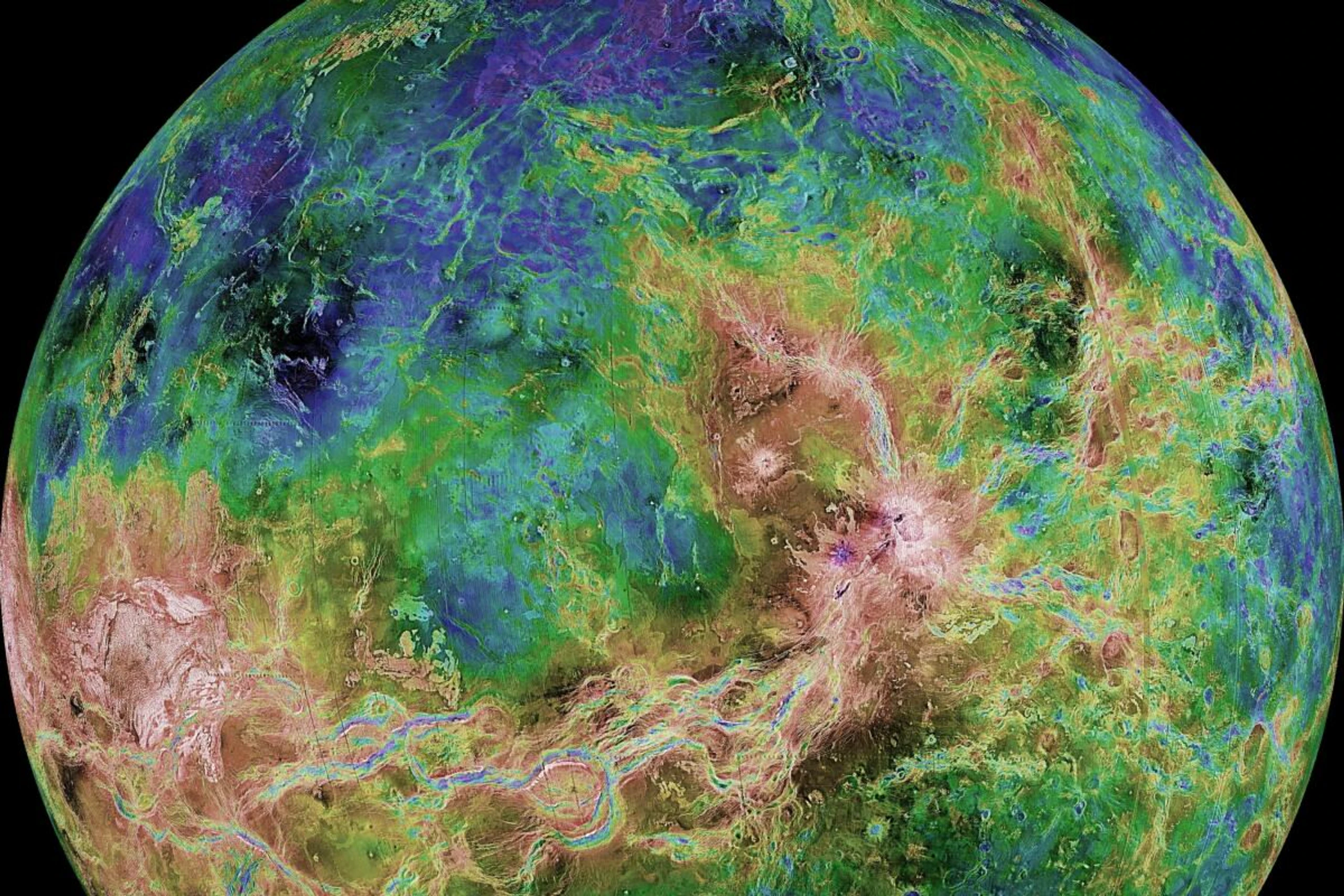 Grabenbrüche deuten auf geologische Aktivitäten hin