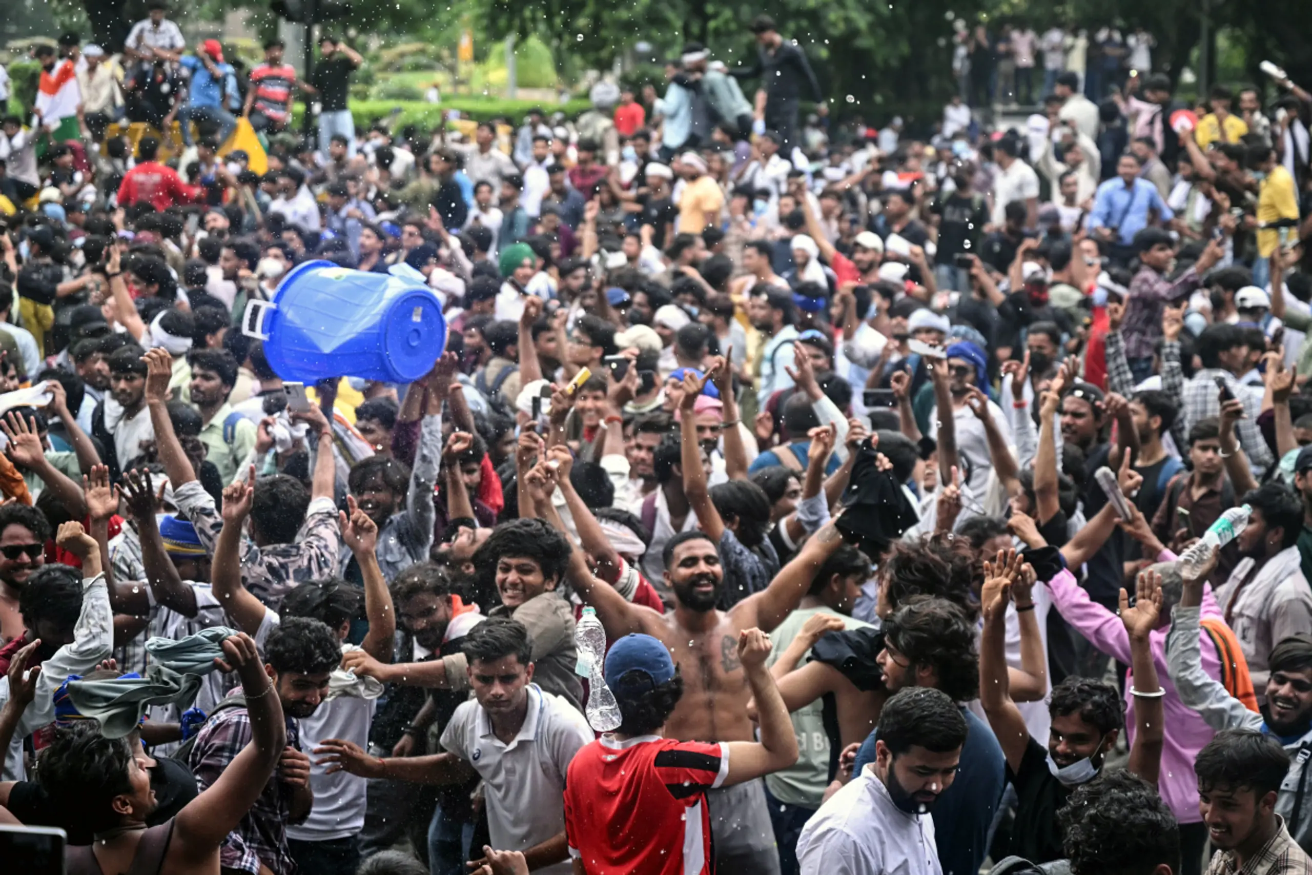 Massenproteste von Jugendlichen in Neu-Delhi