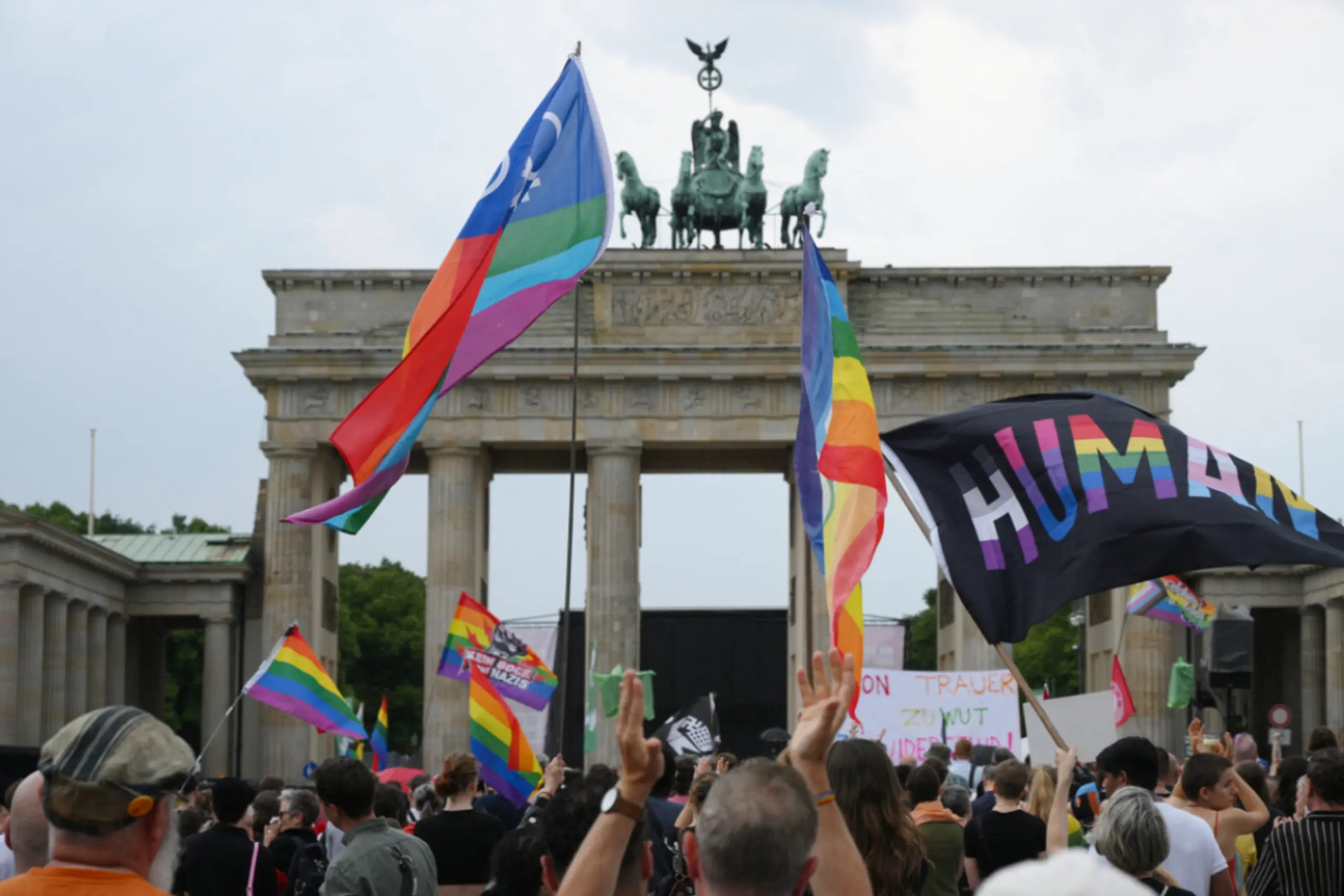 Trauerkundgebung am Tag nach dem Anschlag