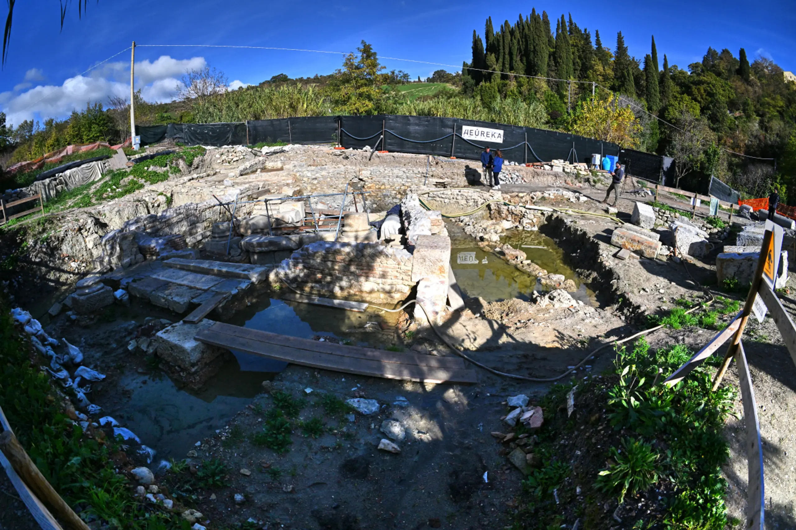 Archäologischer Fundort San Casciano dei Bagni in der Toskana