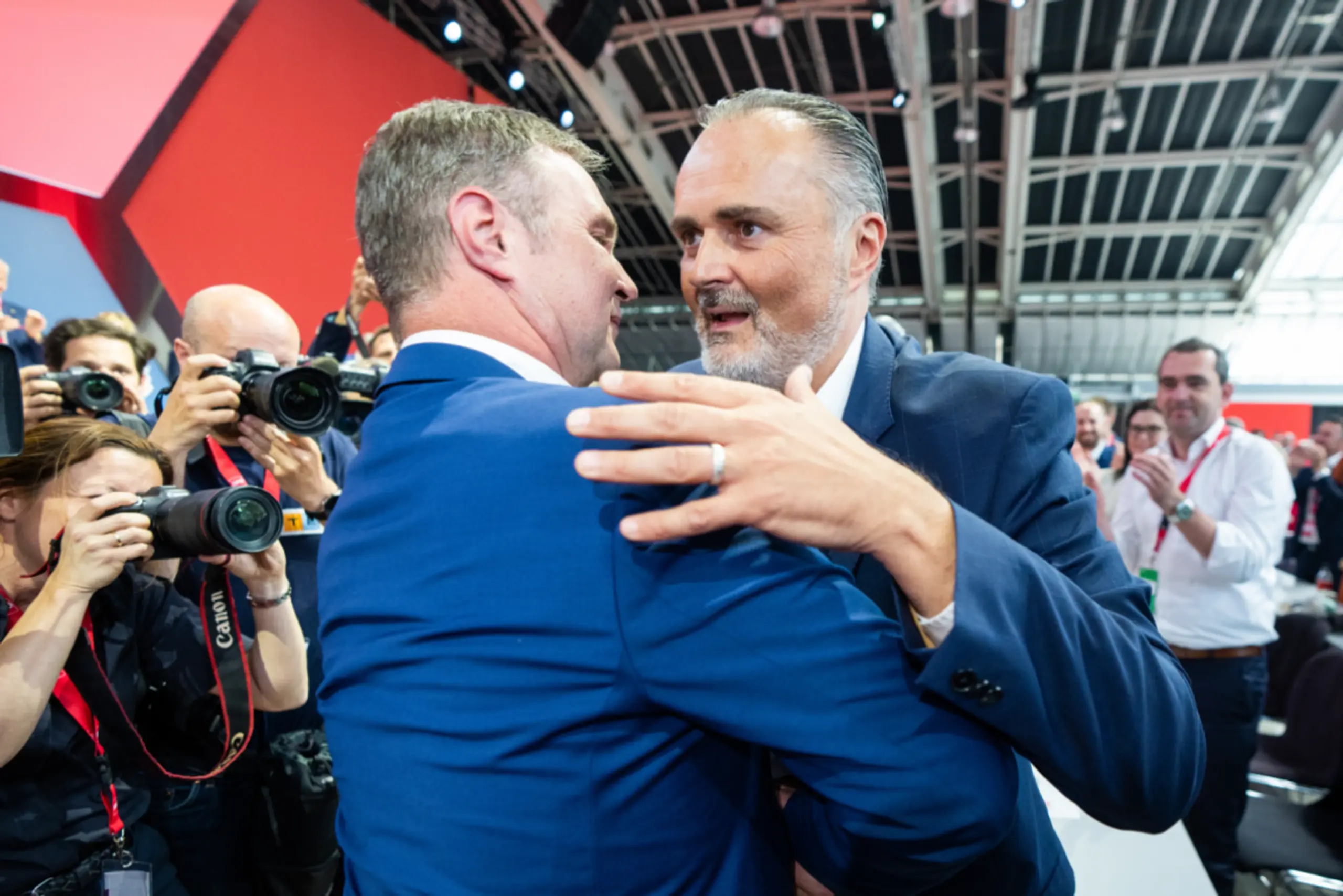 Im Clinch: Doskozil (re.) und Babler