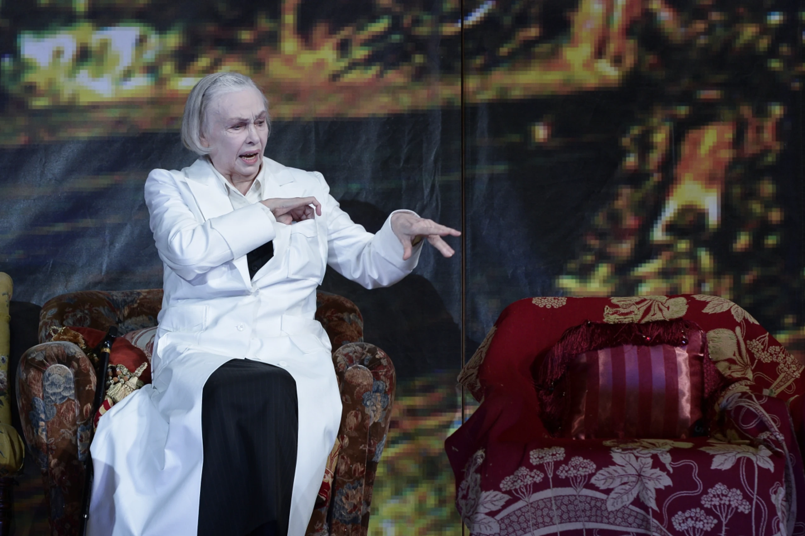 Vera Borek in "Die Physiker" im Jahr 2014 im Volkstheater