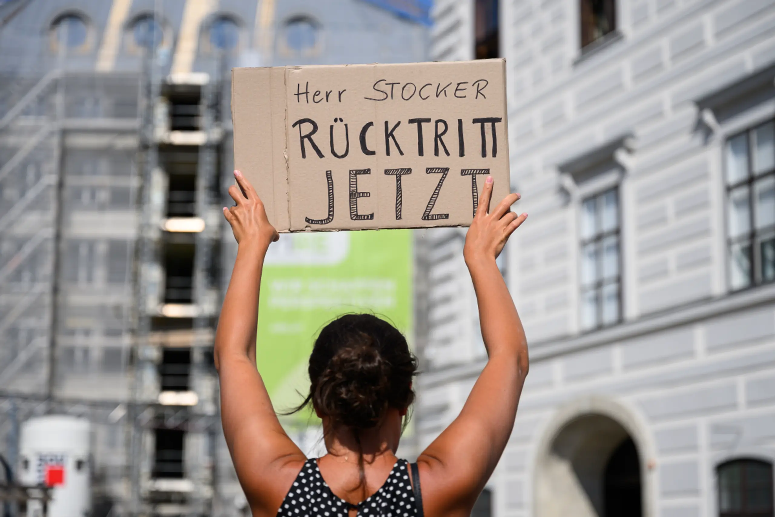 Protest gegen den Bundeskanzler