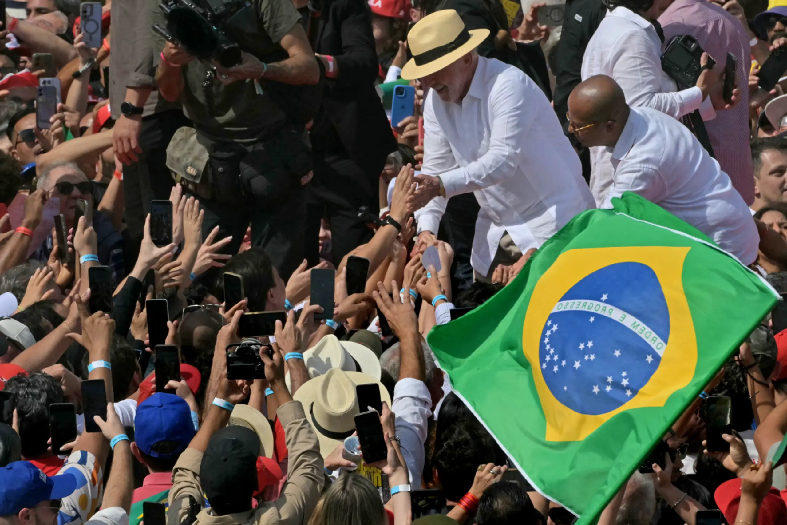 Brasiliens Präsident Luiz Inácio Lula da Silva startete in Wahlkampf
