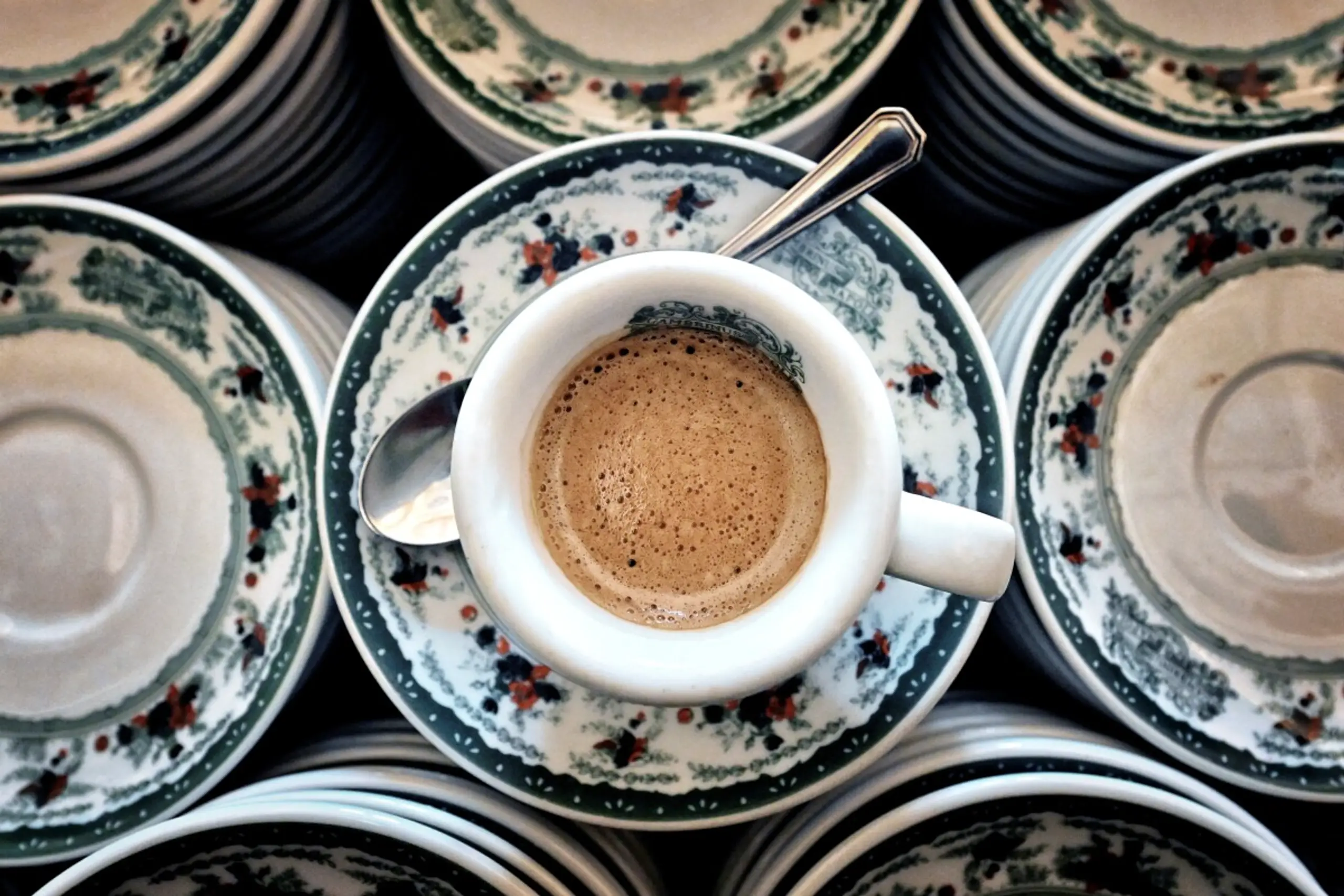 "Caffè" im historischen Gran Caffè Gabrinus, Neapel (Archiv)
