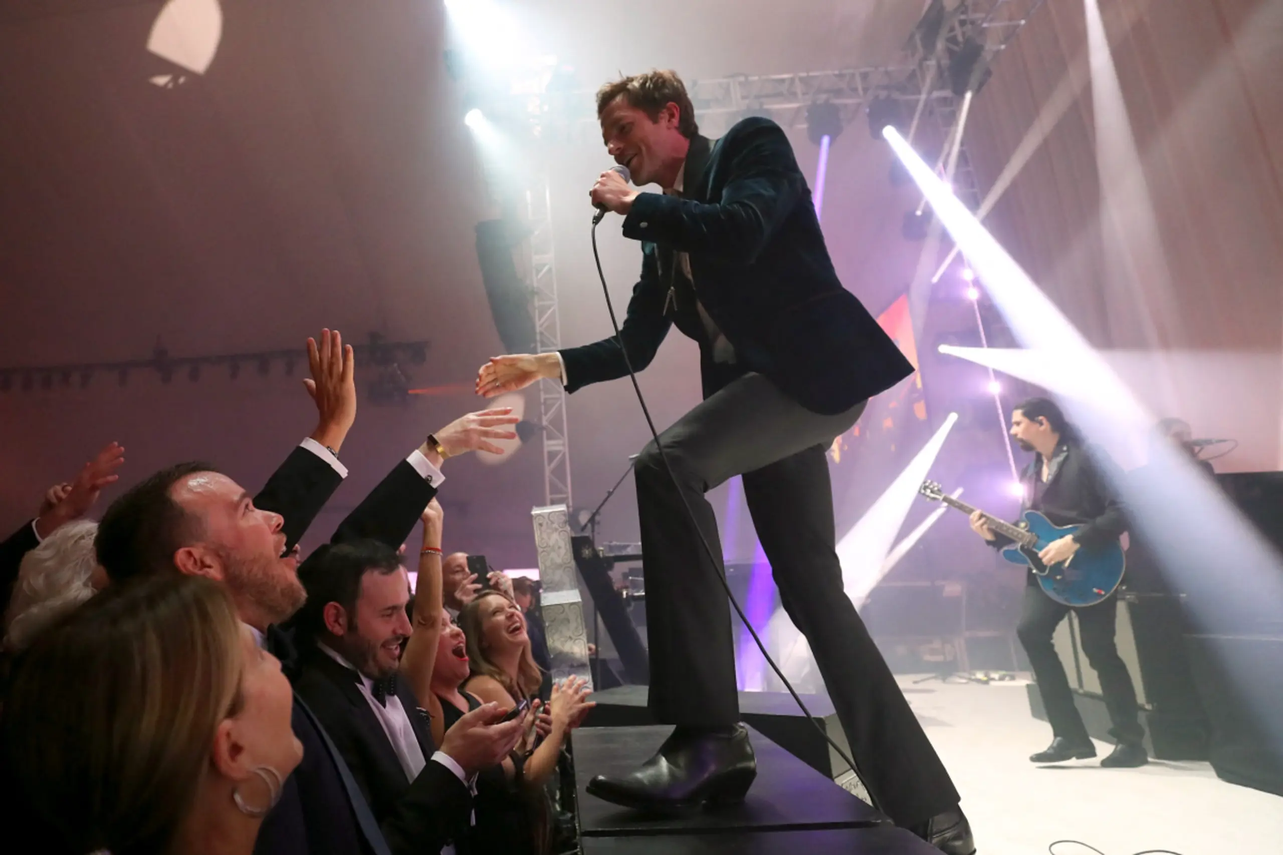 Brandon Flowers on stage