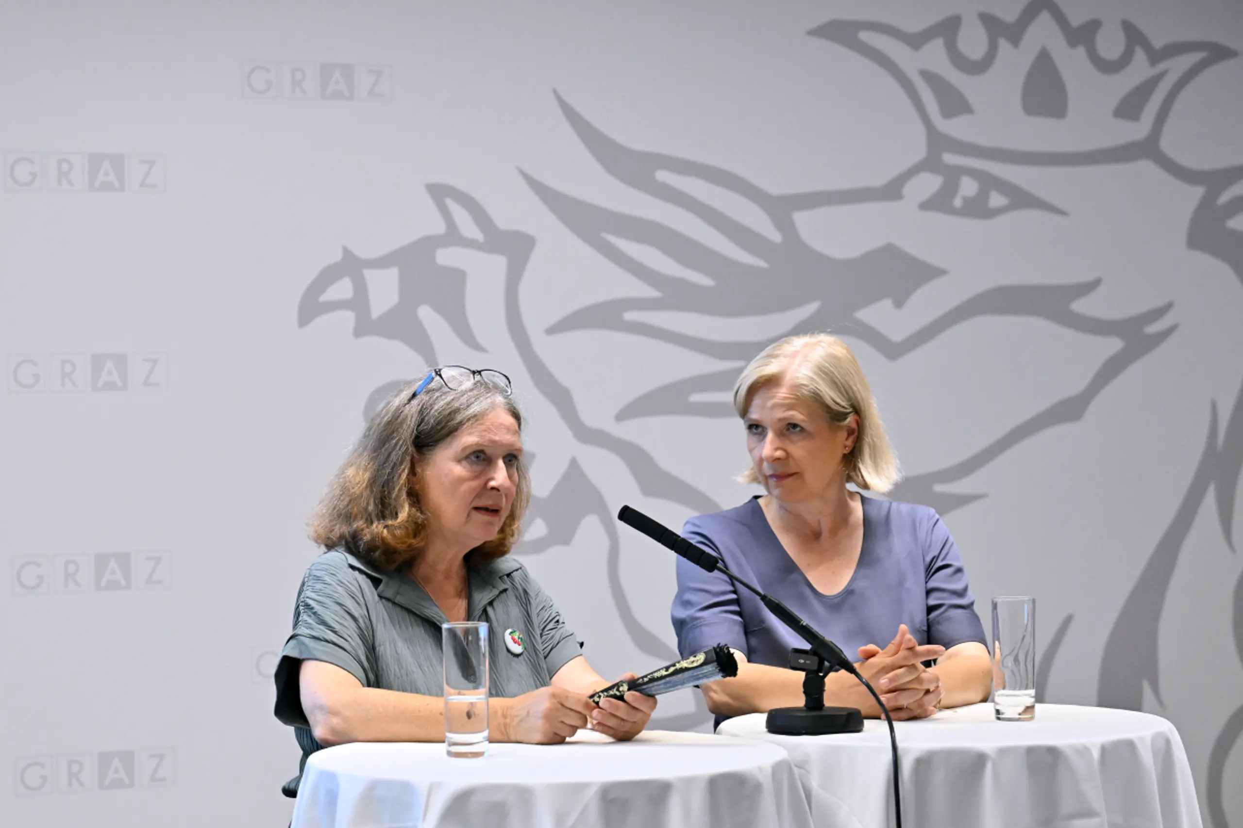 Elke Kahr und Judith Schwentner haben sich auf eine Koalition geeingt
