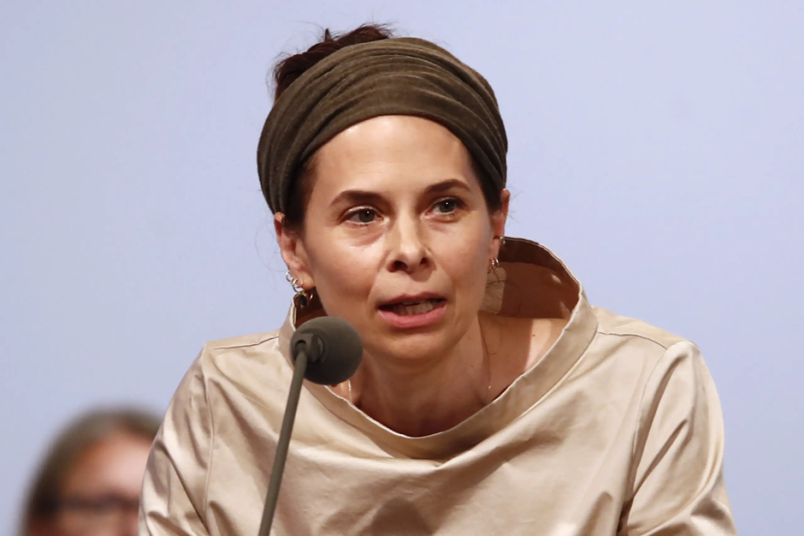 Anna Baar 2022 bei ihrer "Klagenfurter Rede zur Literatur"