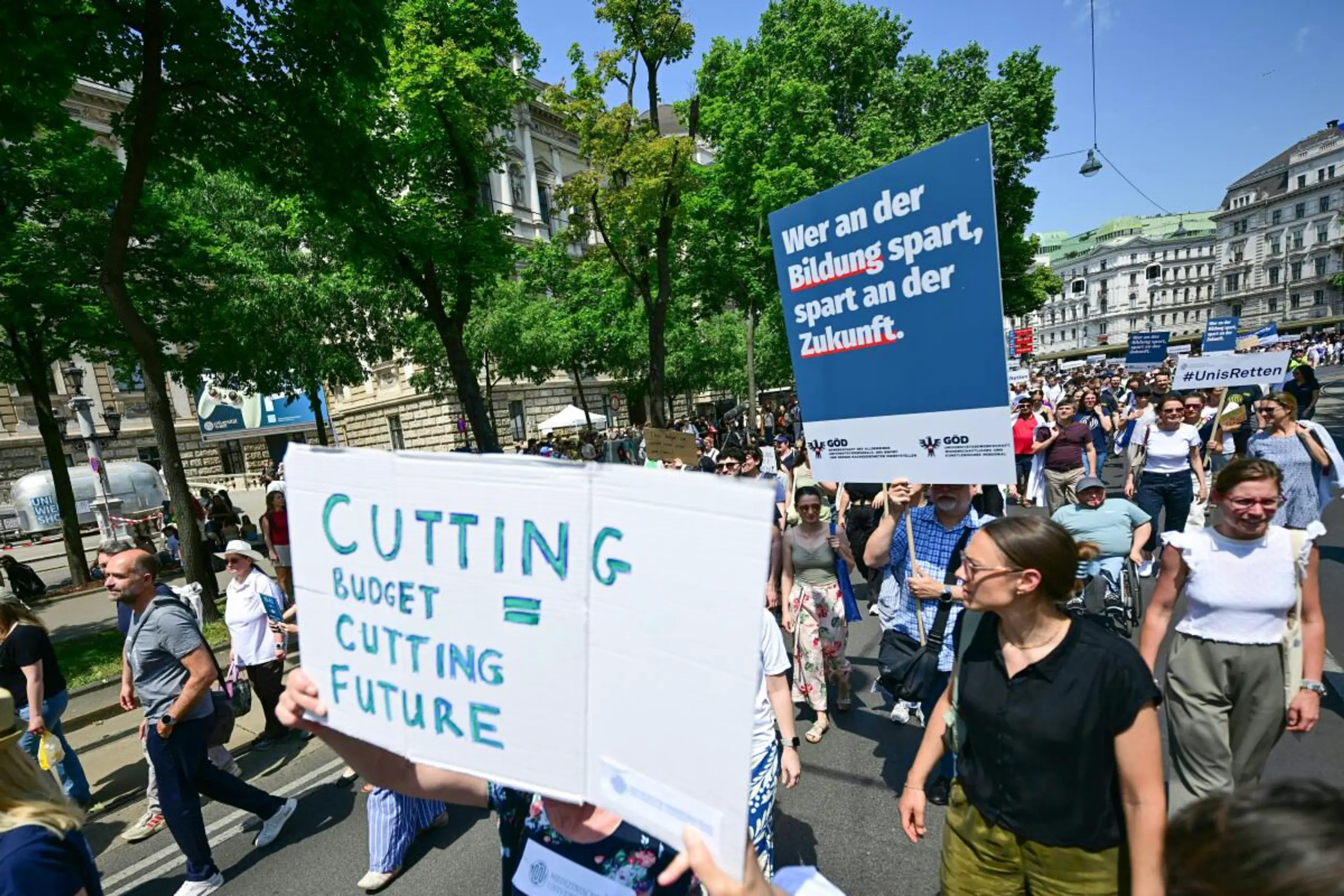 Die Unis mobilisierten Ende Mai gegen die Sparpläne