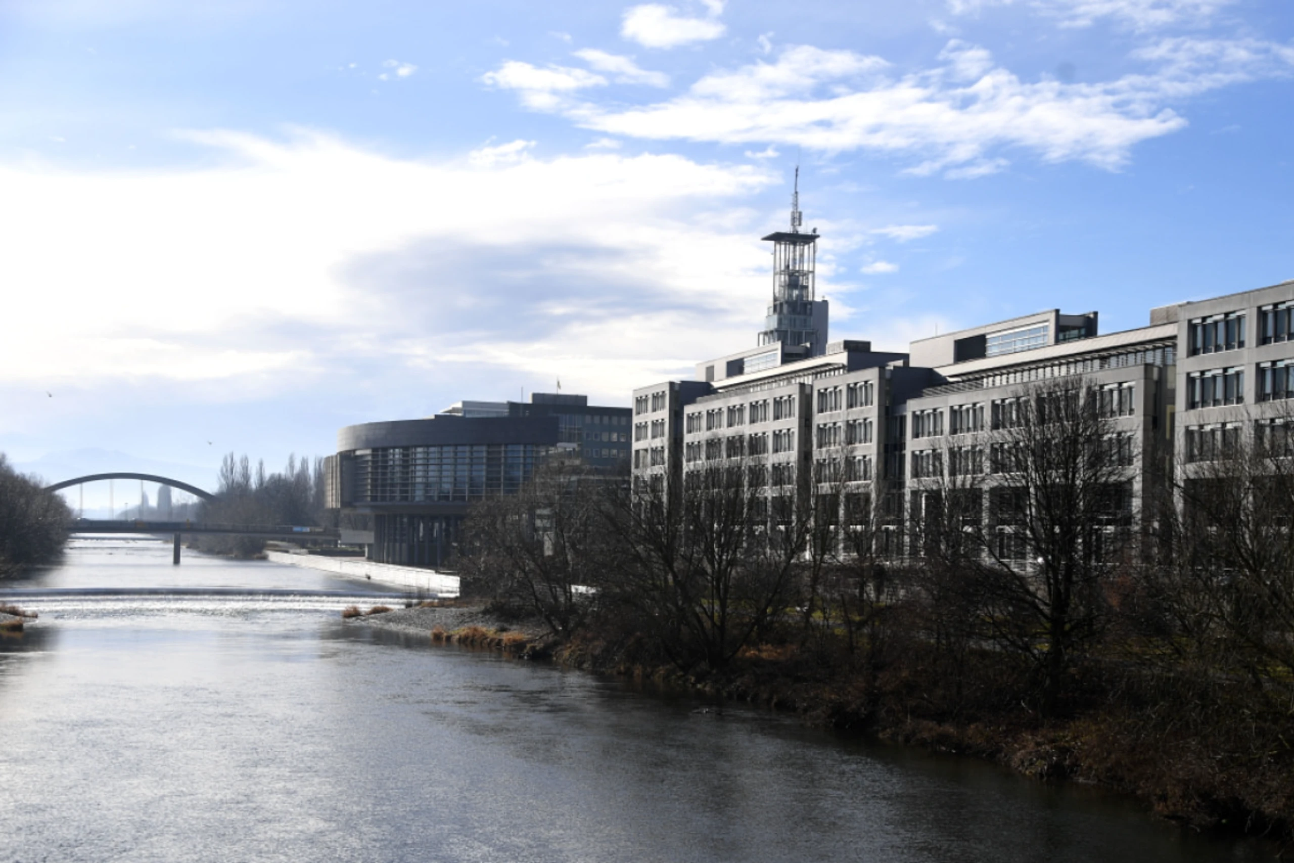 Blick auf das Regierungsviertel in St. Pölten