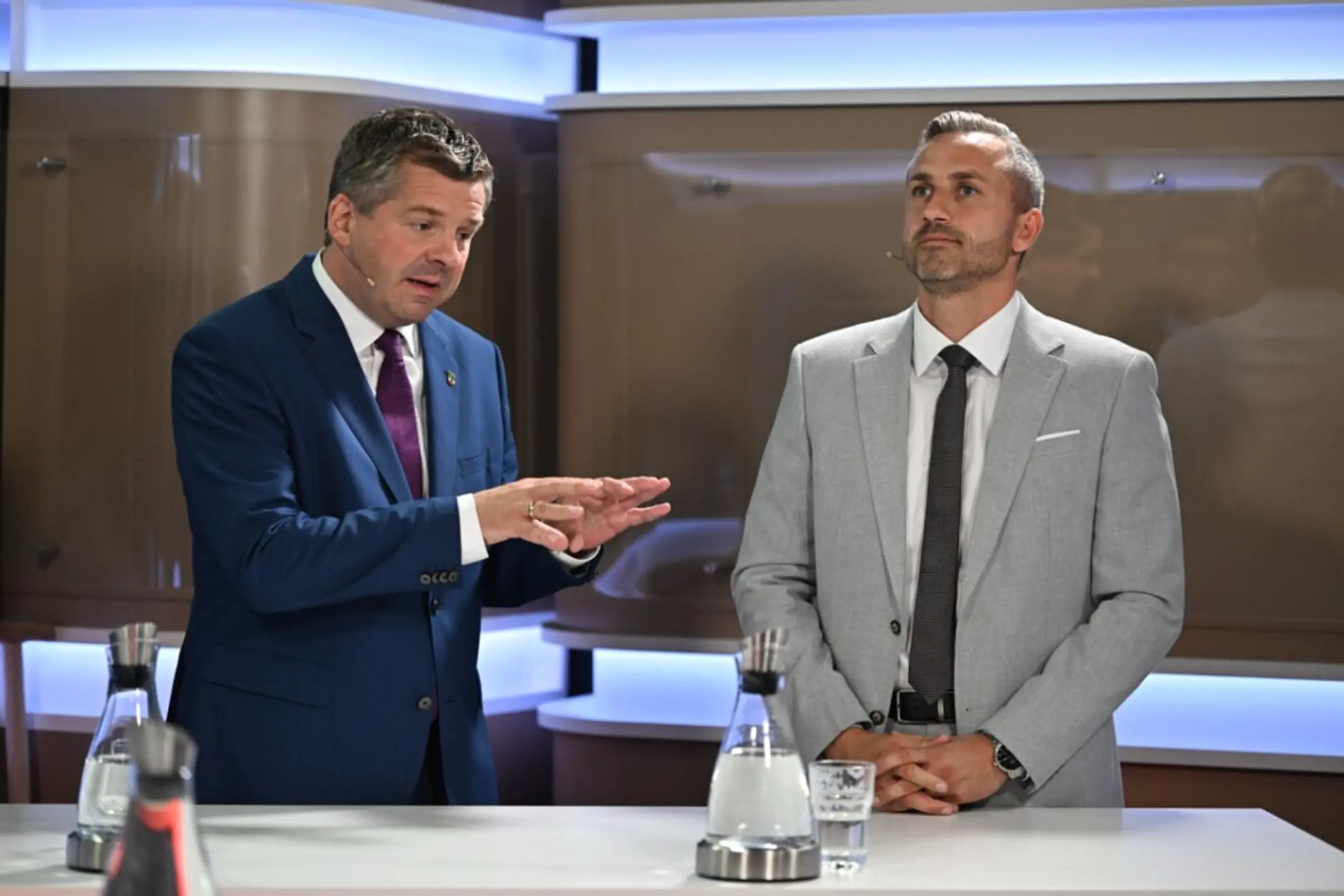 Spitzenkandidaten Schulze (CDU) und Siegmund (AfD)