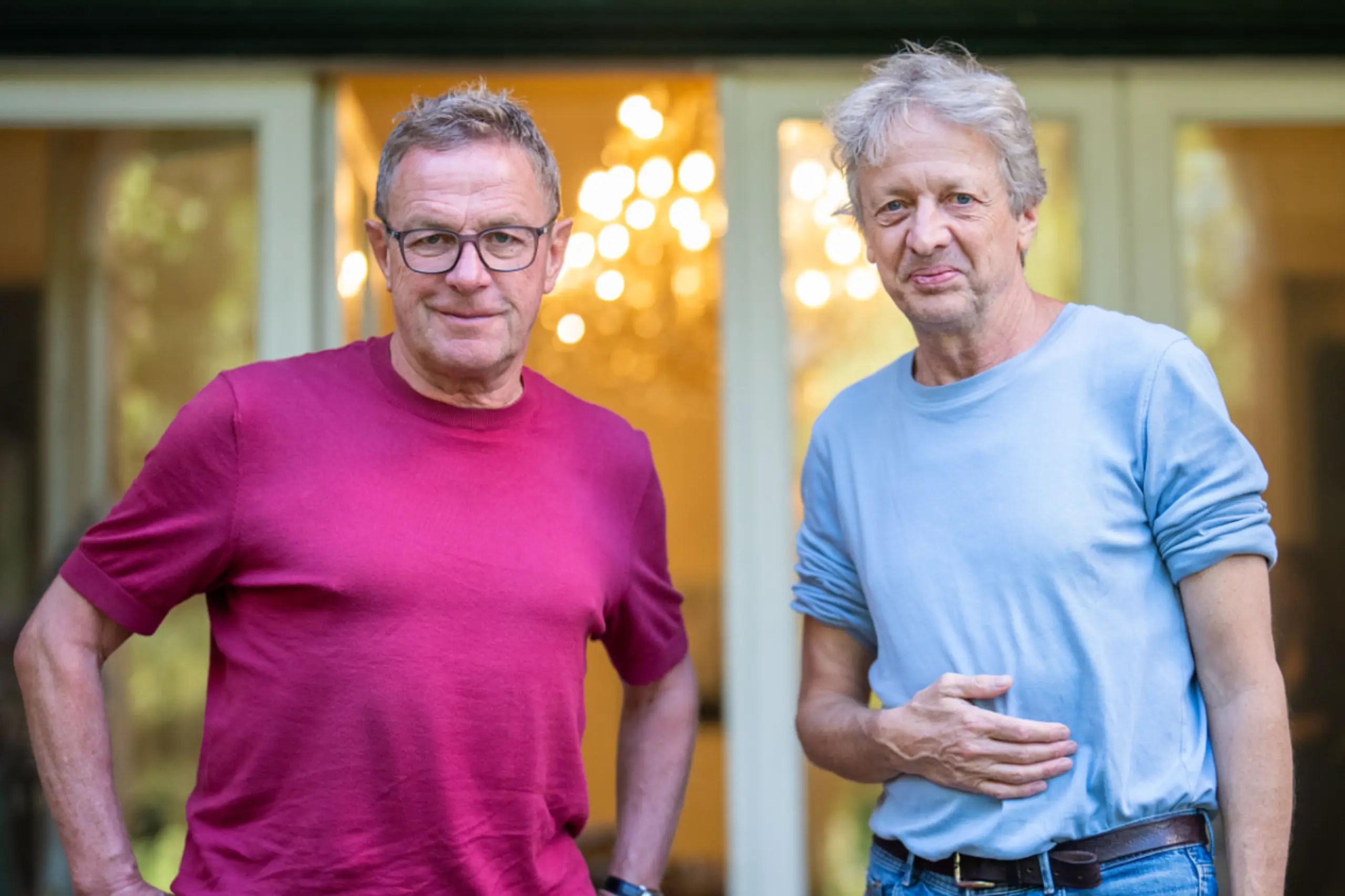 ÖFB-Teamchef Ralf Rangnick und Regisseur Michael Sturminger