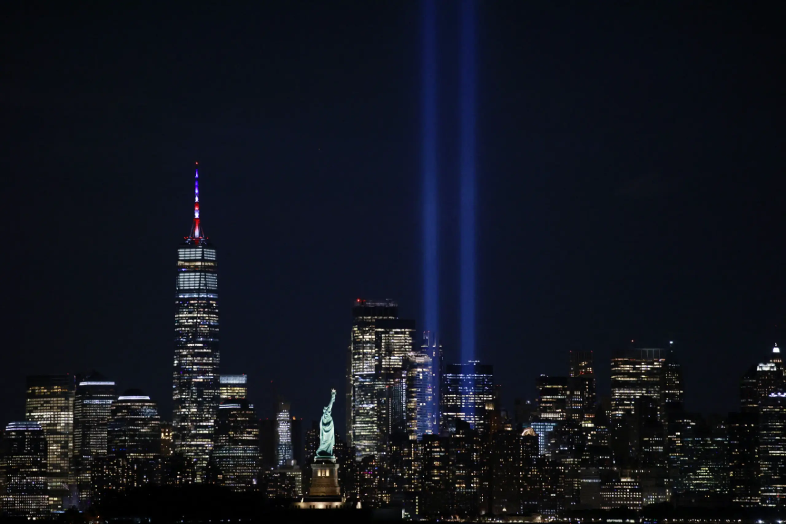 Lichtinstallation erinnert an die Zwillingstürme des WTC